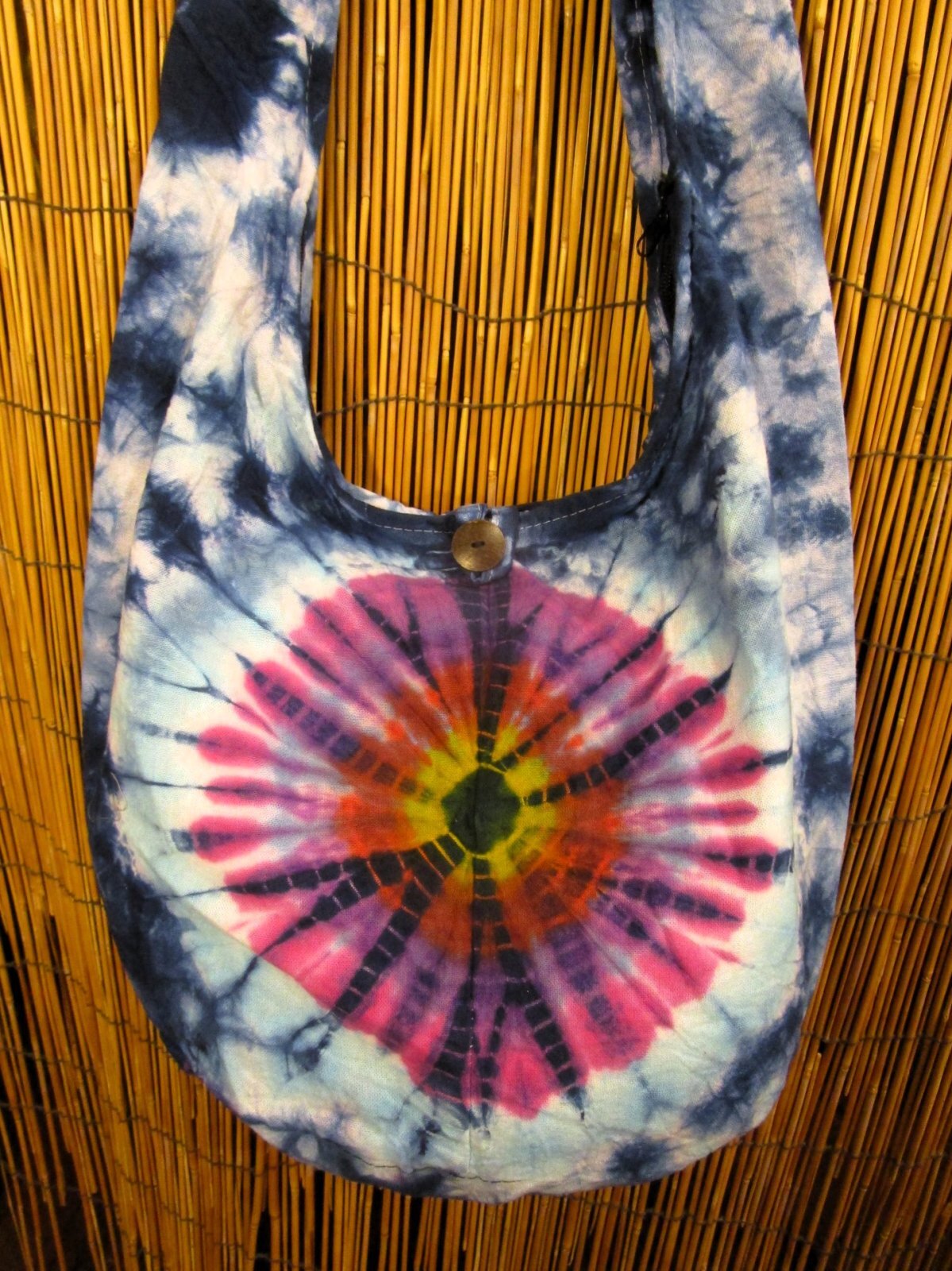 画像: タイダイ染め＊コットン素材＊ショルダーバッグ