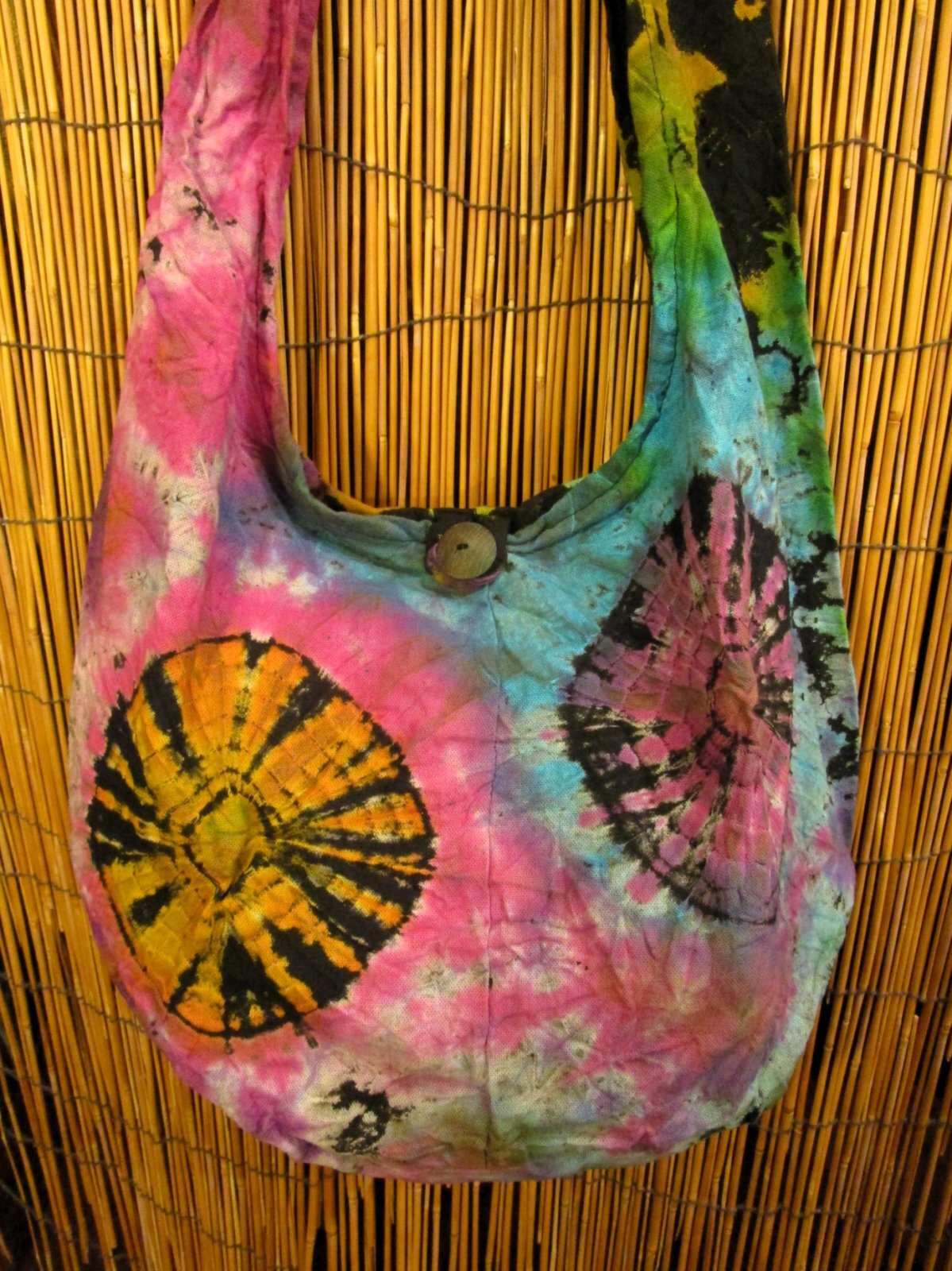 画像: タイダイ染め＊コットン素材＊ショルダーバッグ