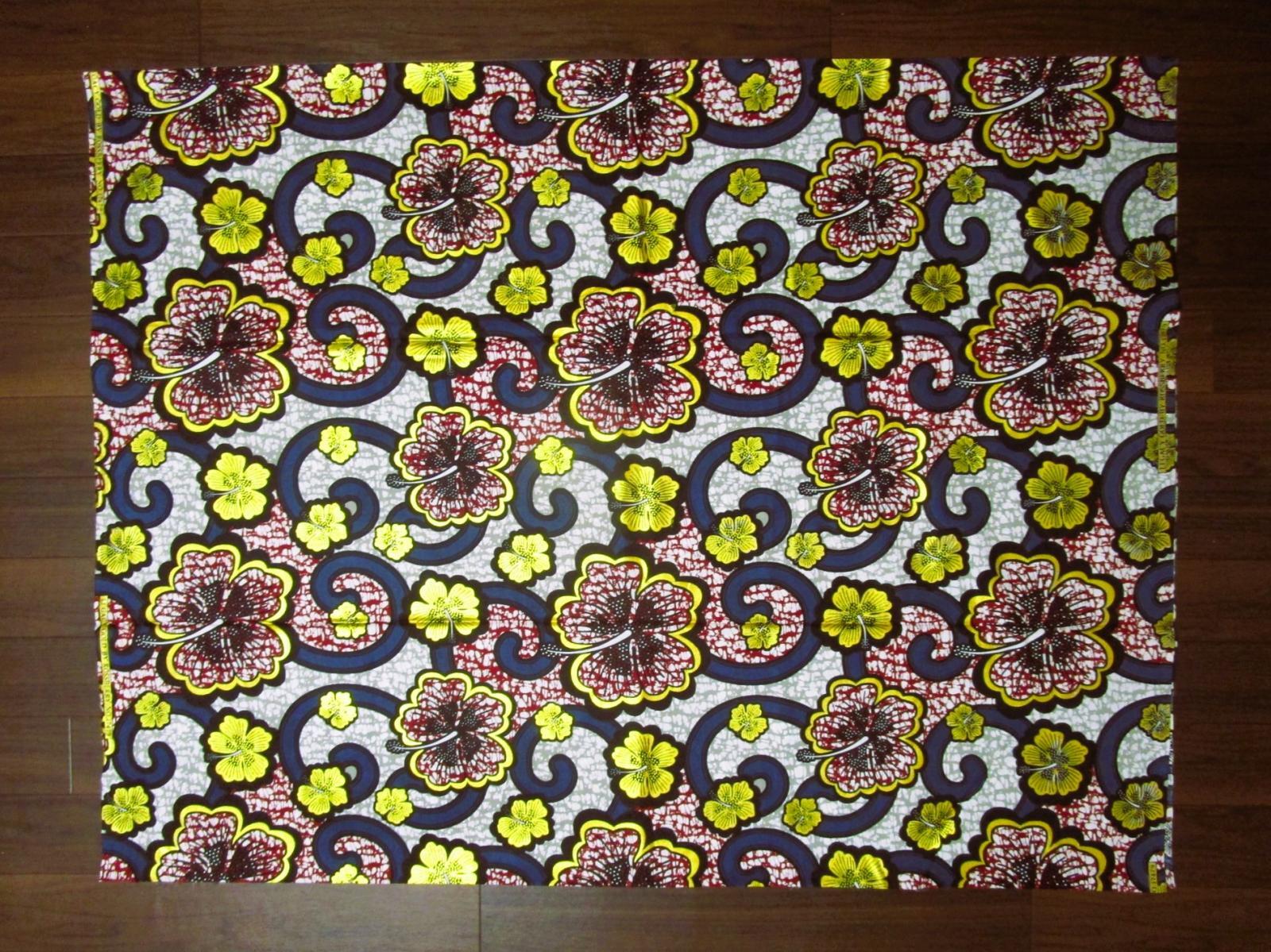 画像: アフリカンプリント生地 パーニュ