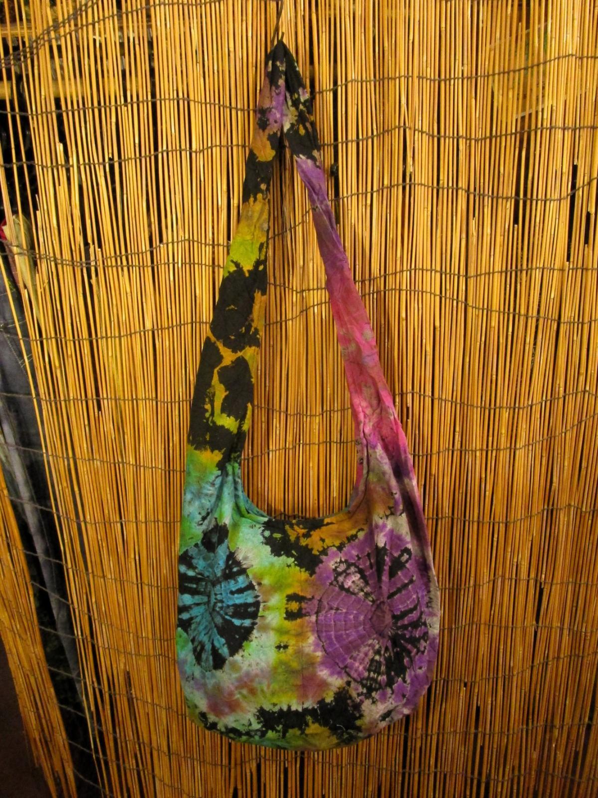 画像2: タイダイ染め＊コットン素材＊ショルダーバッグ