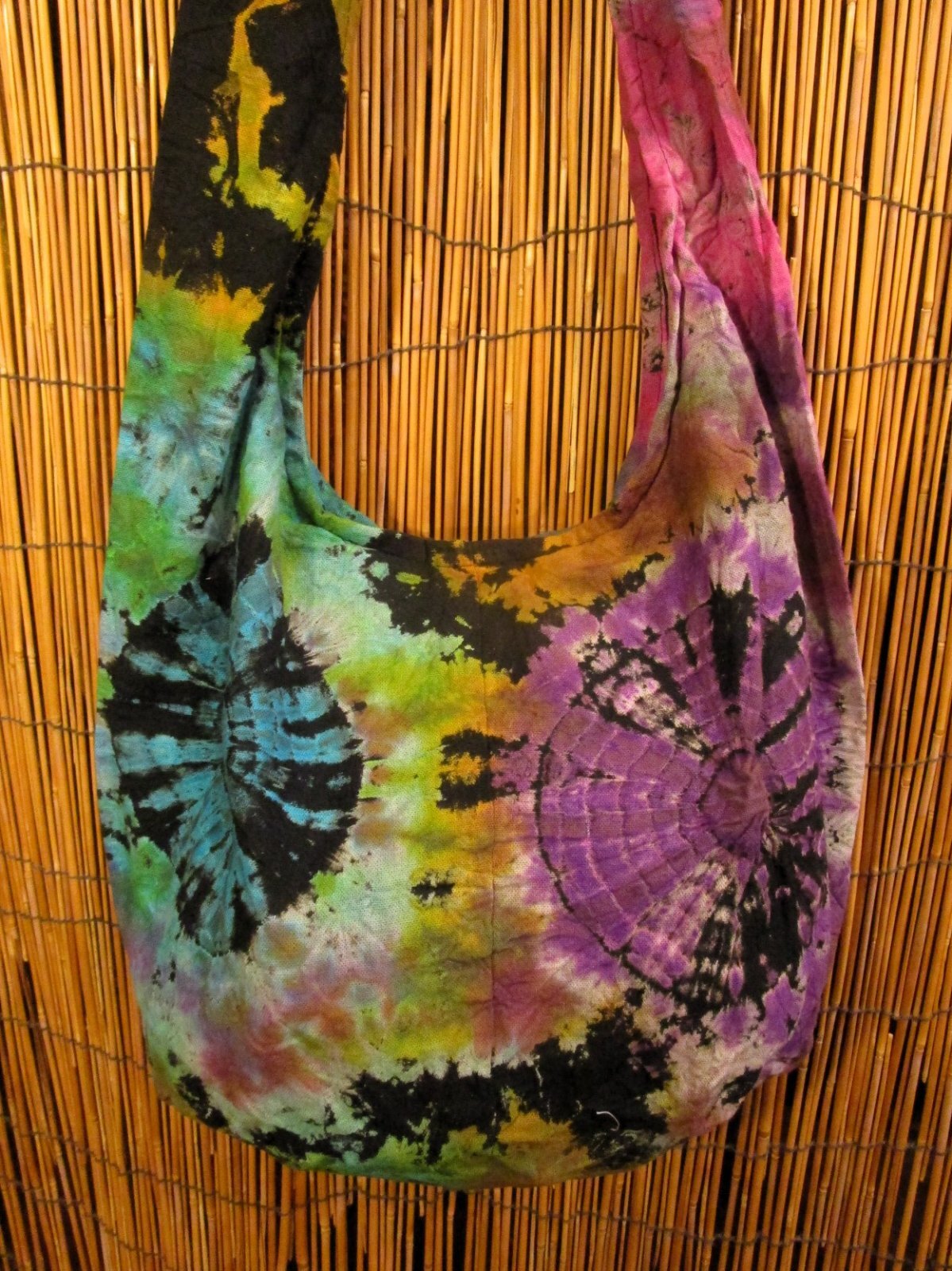 画像: タイダイ染め＊コットン素材＊ショルダーバッグ