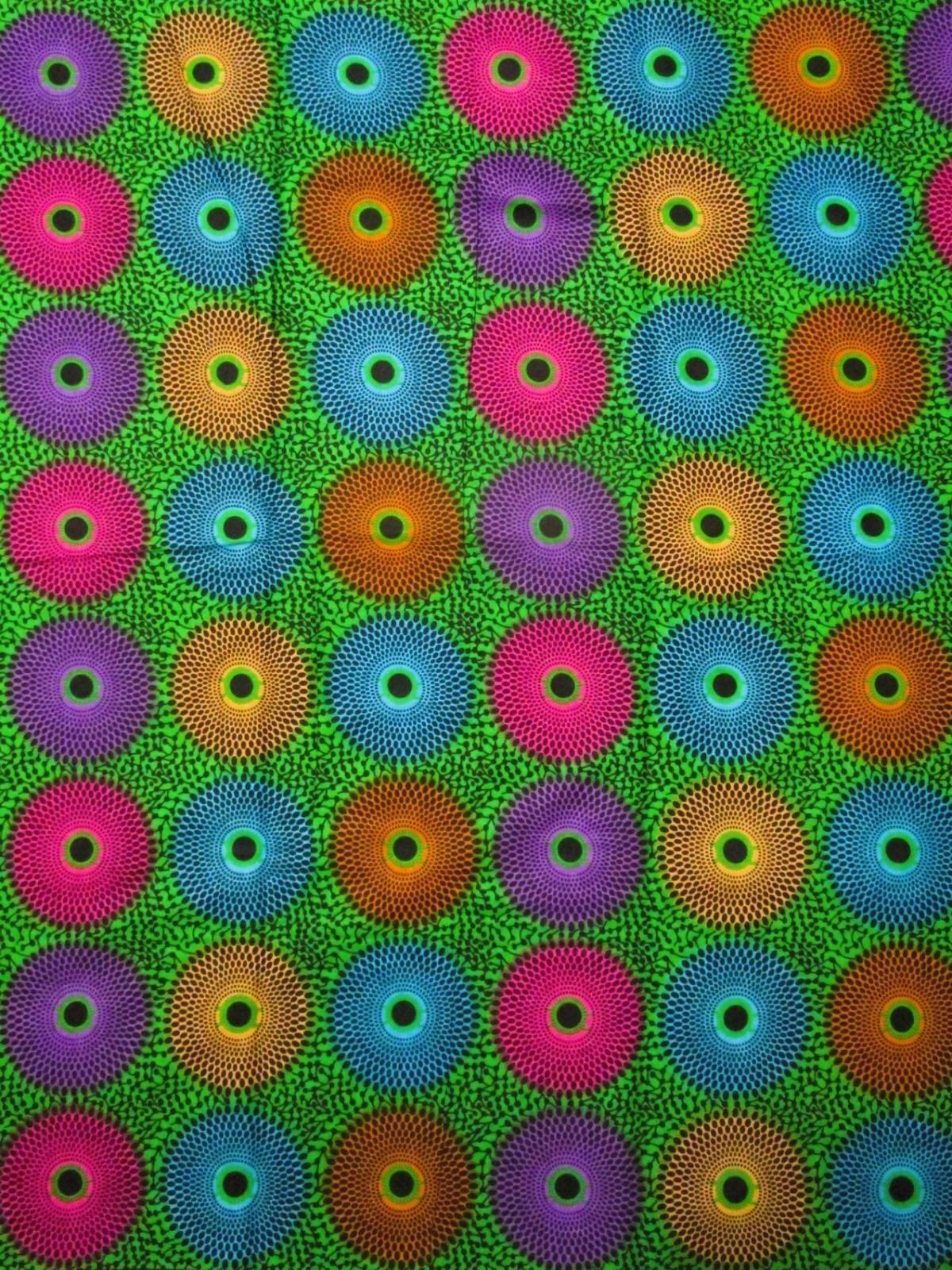 画像: アフリカンプリント生地 パーニュ