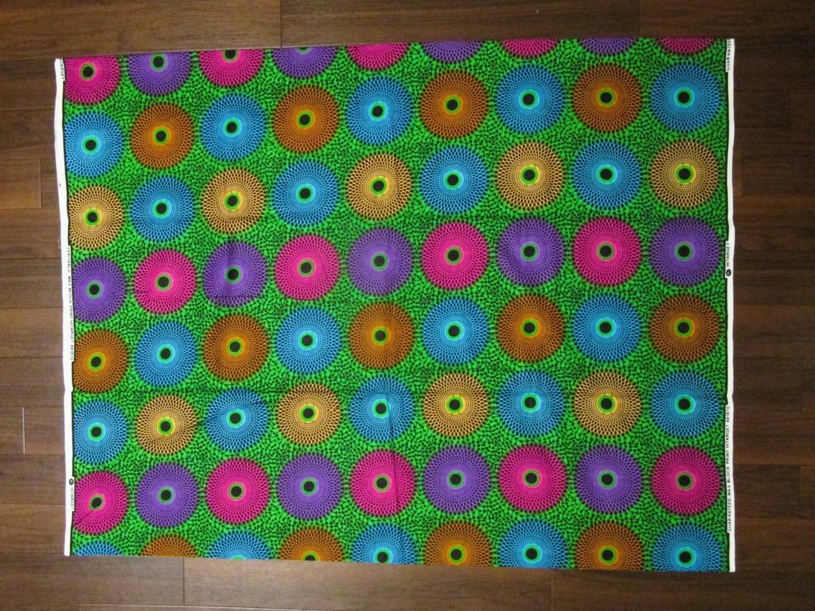 画像: アフリカンプリント生地 パーニュ