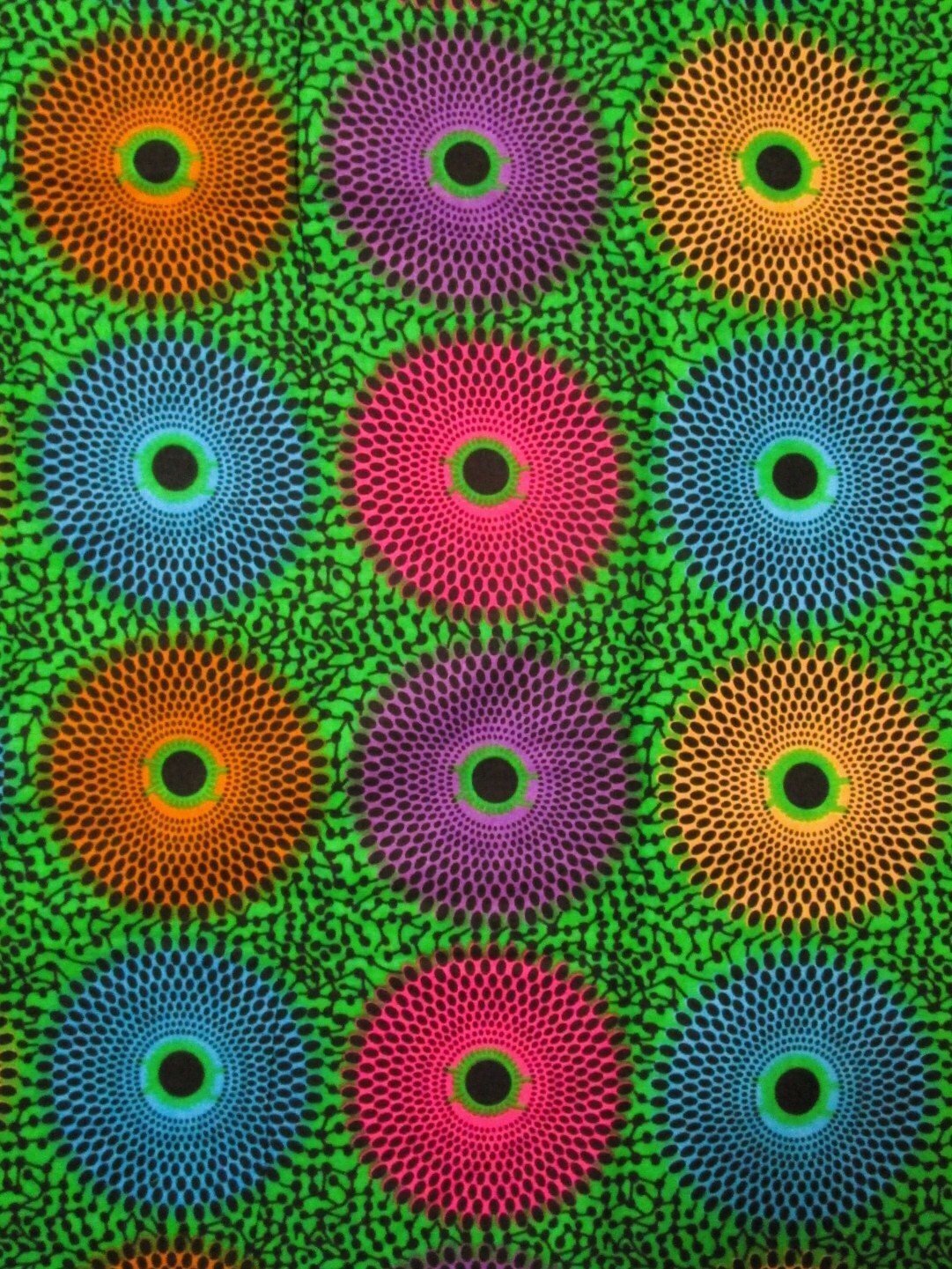 画像1: アフリカンプリント生地 パーニュ