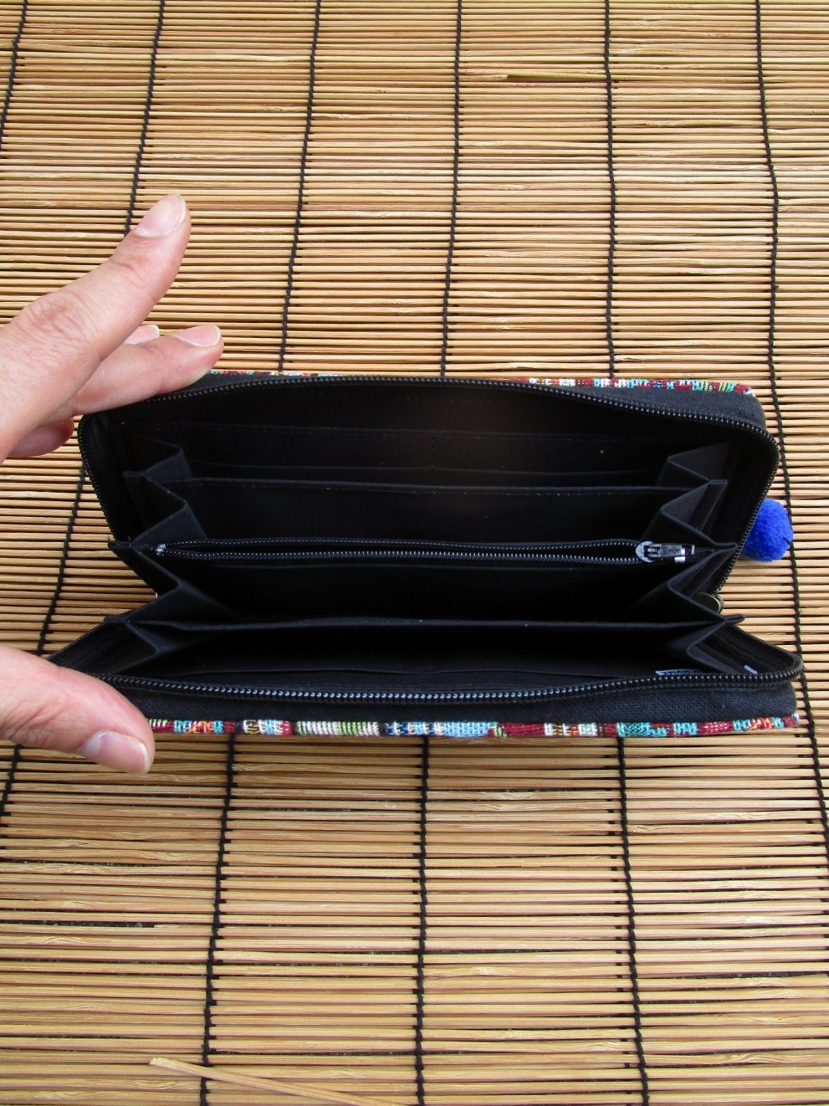 画像: 織り柄＊ラウンドファスナー＊ウォレット＊長財布