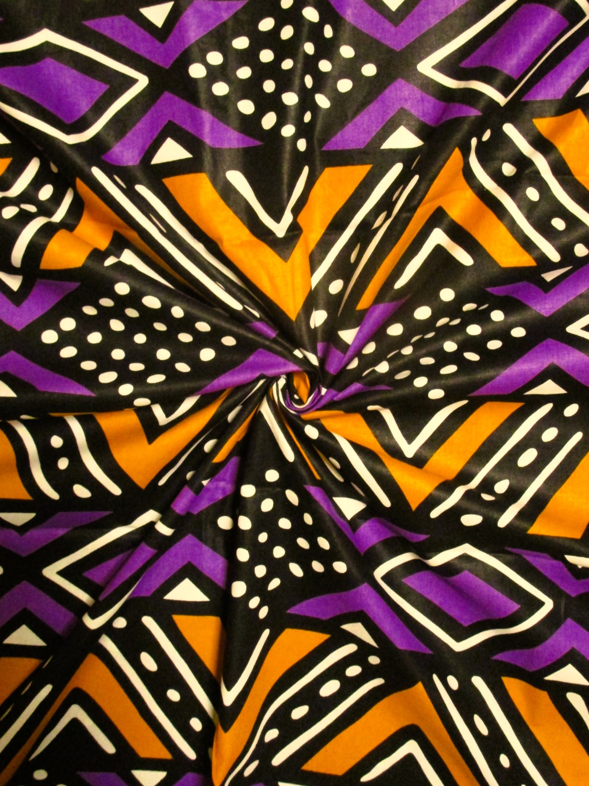 画像: アフリカンプリント生地 パーニュ