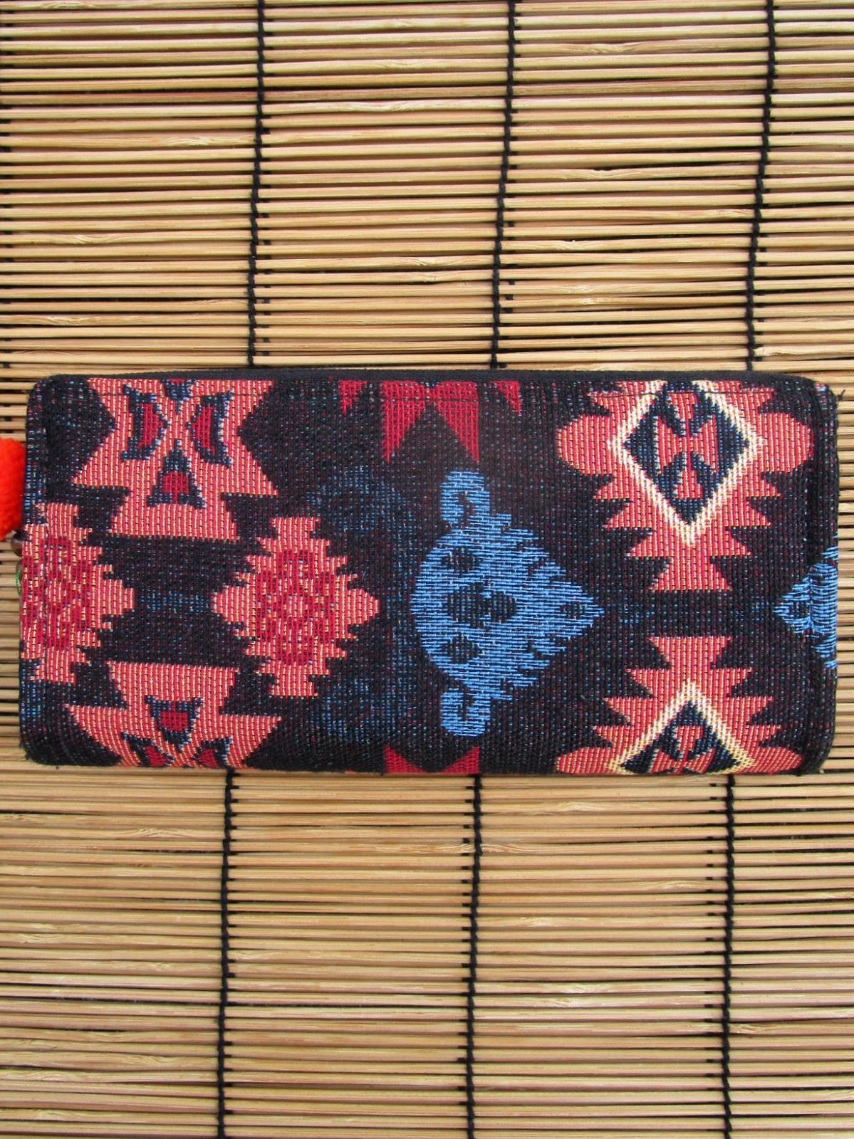 画像4: 織り柄＊ラウンドファスナー＊ウォレット＊長財布