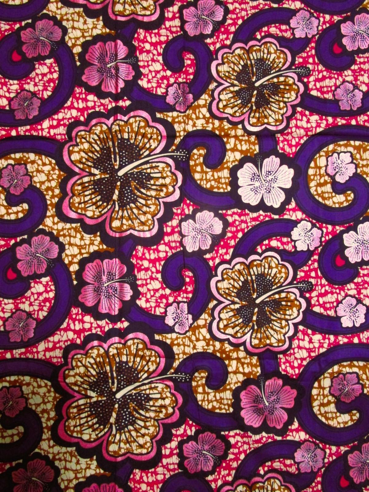 画像: アフリカンプリント生地 パーニュ