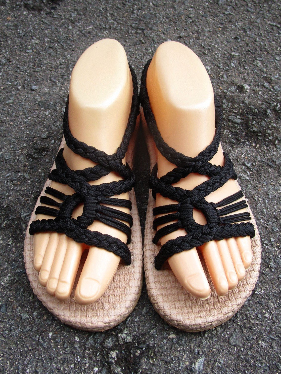 画像1: 【２３ｃｍ〜２３・５ｃｍ】ソフトタイプ＊編み編み＊紐サンダル