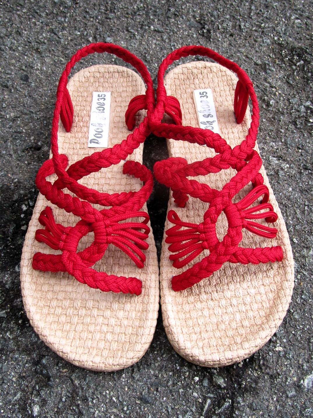 画像: 【２２・５ｃｍ〜２３ｃｍ】ソフトタイプ＊編み編み＊紐サンダル