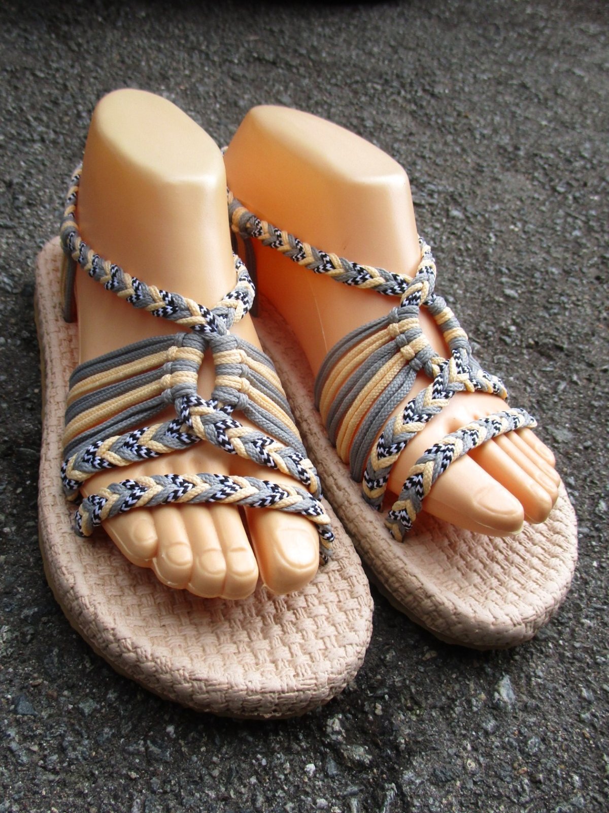 画像2: 【２３・５ｃｍ〜２４ｃｍ】ソフトタイプ＊編み編み＊紐サンダル