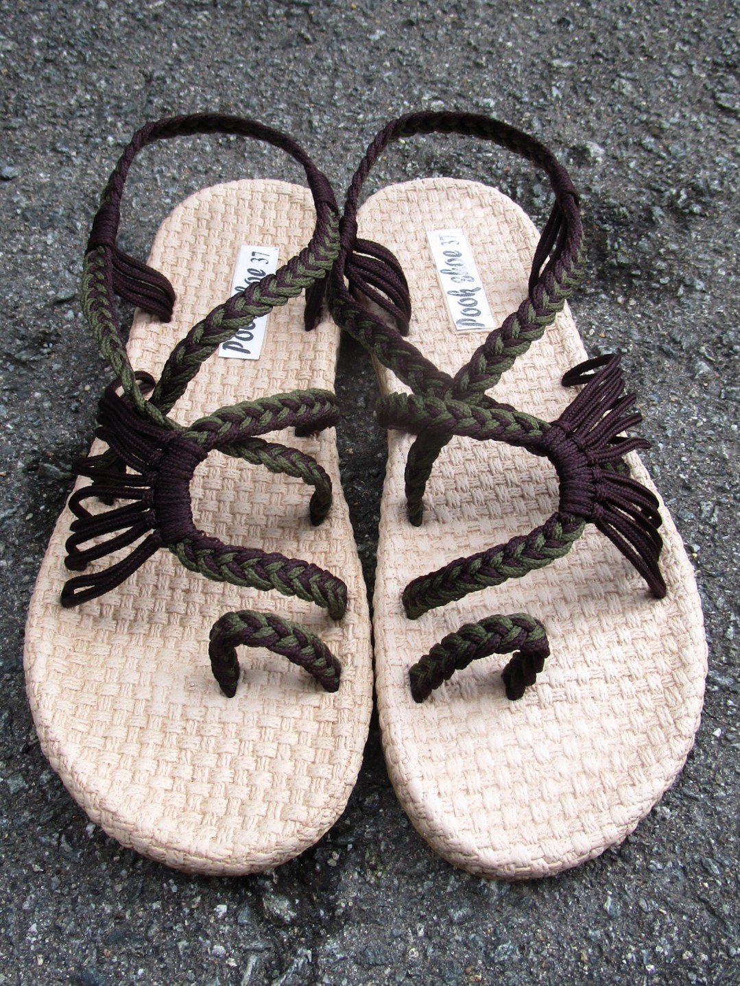 画像: 【２３・５ｃｍ〜２４ｃｍ】ソフトタイプ＊編み編み＊紐サンダル