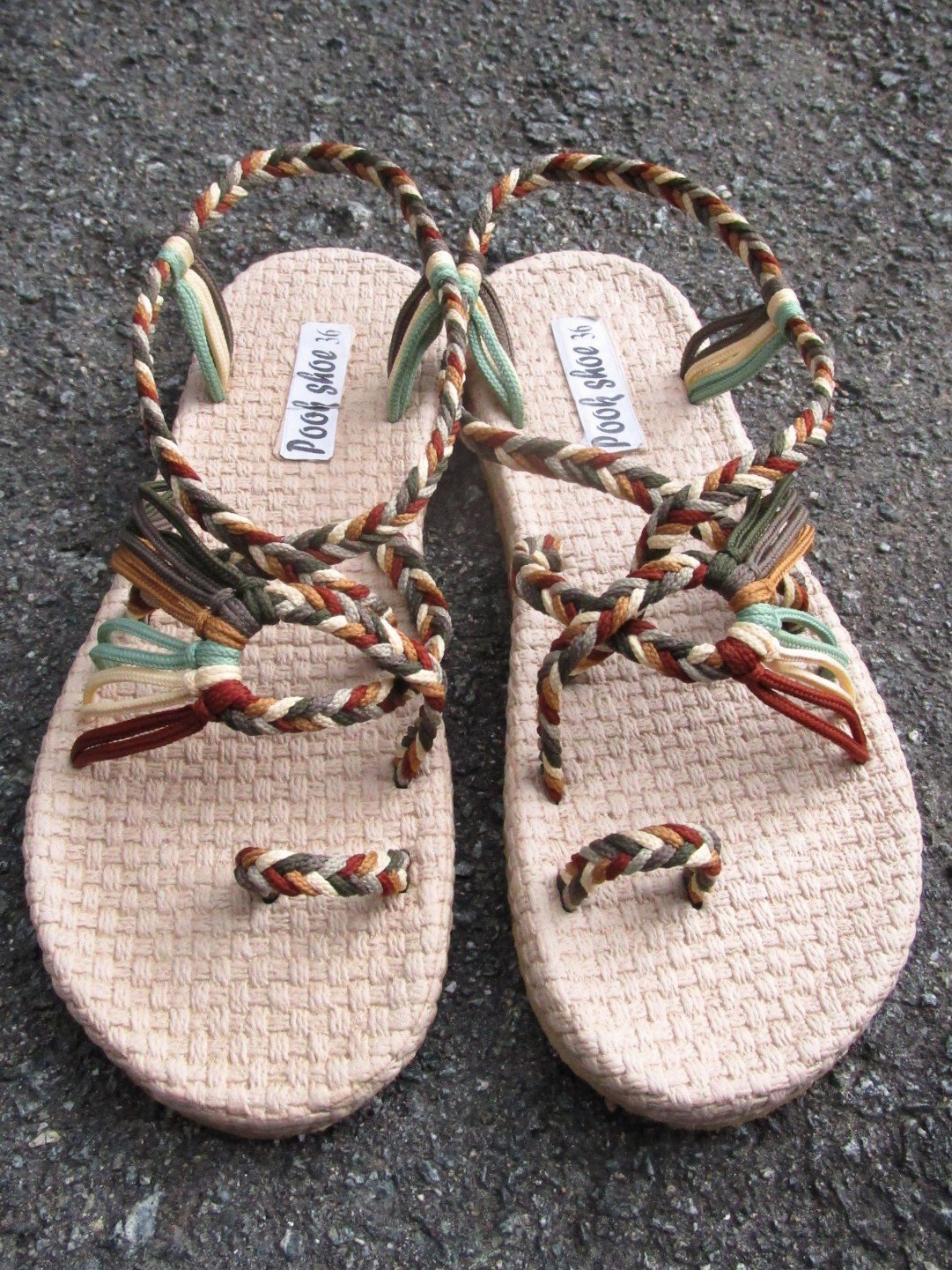 画像: 【２３ｃｍ〜２３・５ｃｍ】ソフトタイプ＊編み編み＊紐サンダル