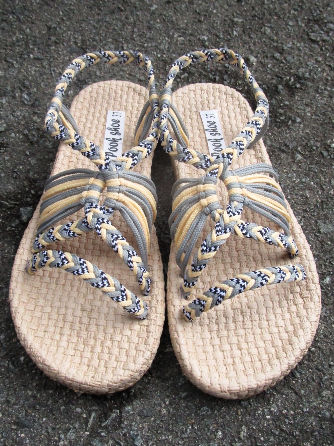 画像: 【２３・５ｃｍ〜２４ｃｍ】ソフトタイプ＊編み編み＊紐サンダル