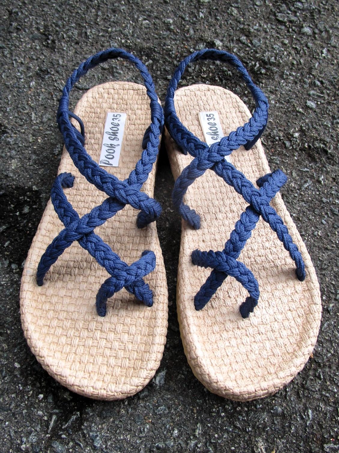 画像: 【２２・５ｃｍ〜２３ｃｍ】ソフトタイプ＊編み編み＊紐サンダル