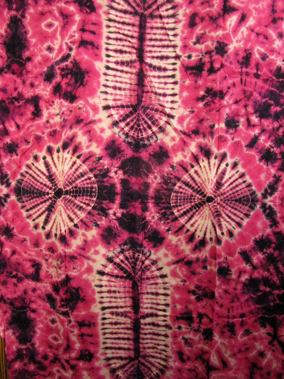 画像2: タイダイ染め＊レーヨン素材＊フリンジ＊マルチクロス＊パレオ