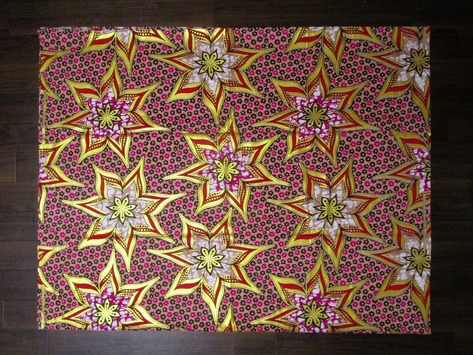 画像: アフリカンプリント生地 パーニュ