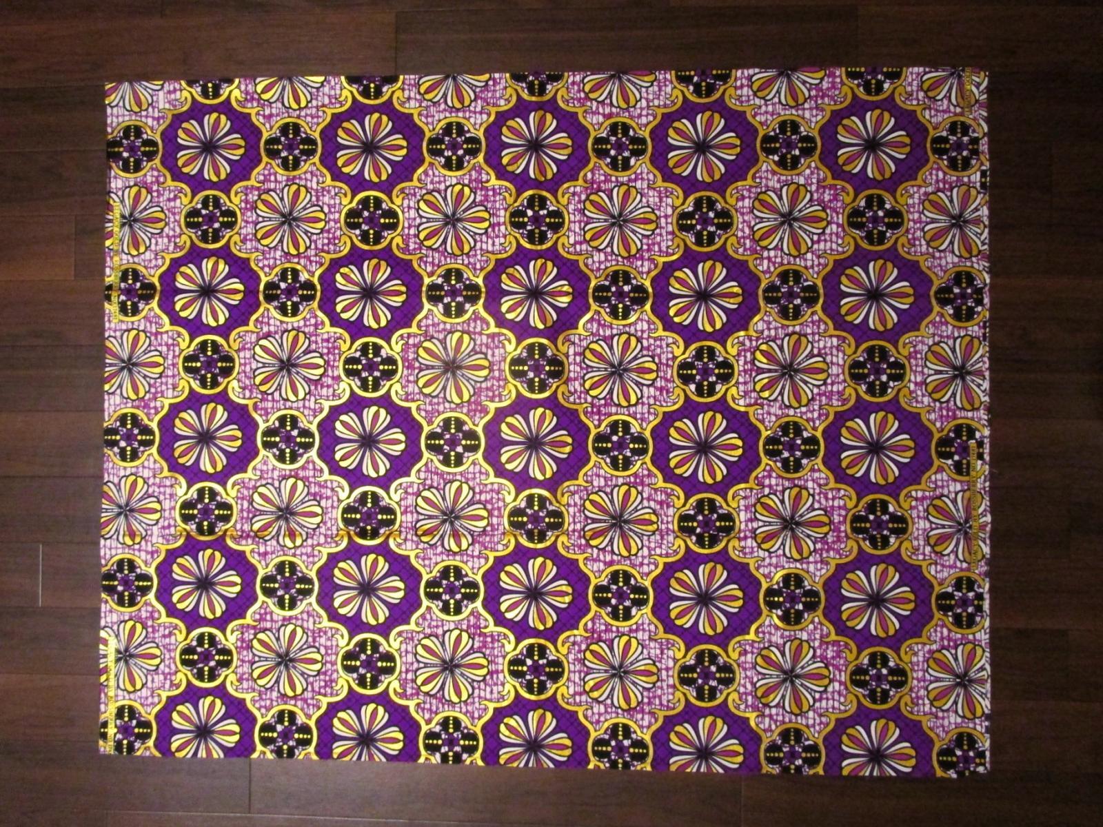 画像: アフリカンプリント生地 パーニュ