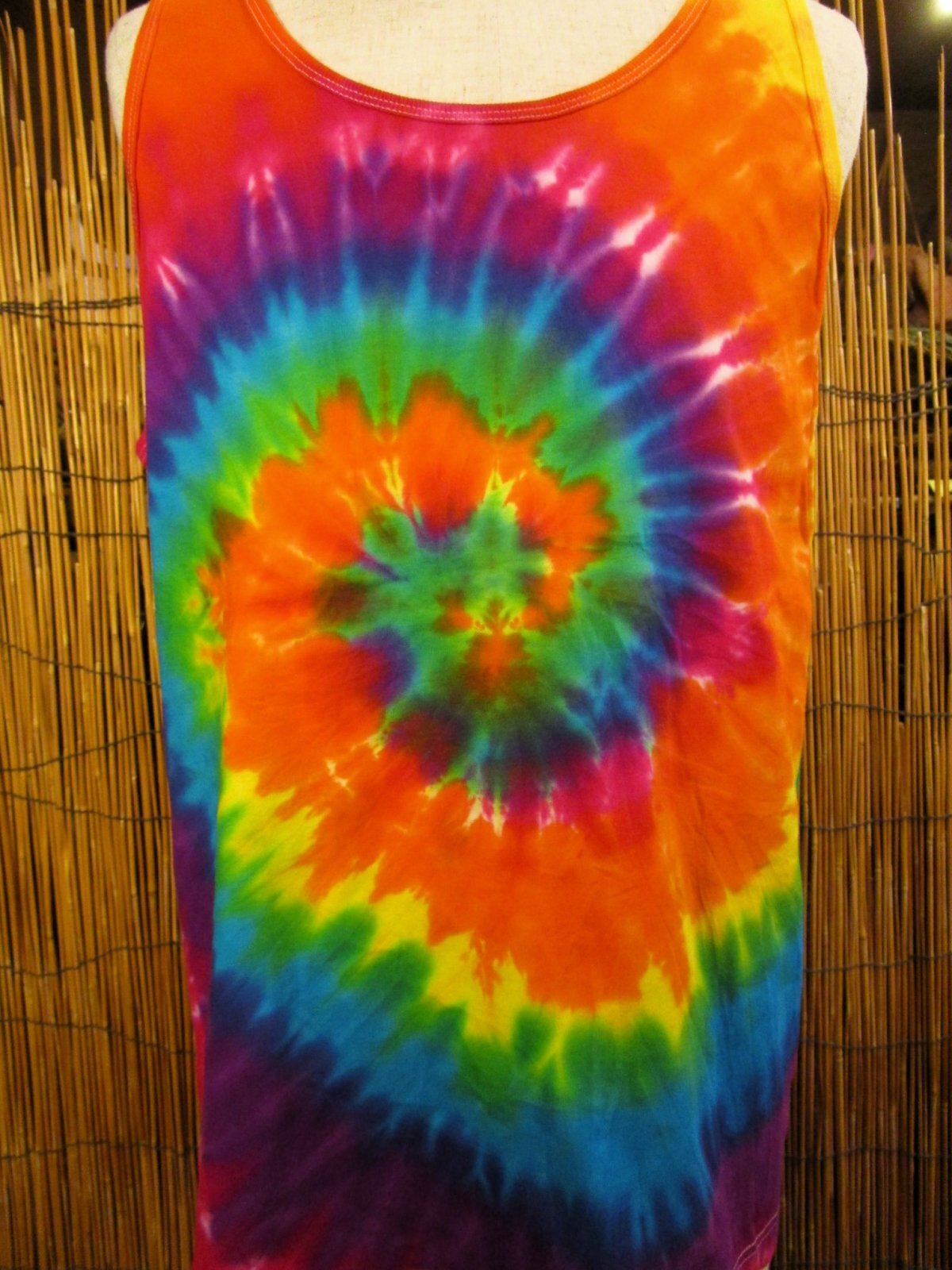 画像: タイダイ染め＊コットン素材＊タンクトップ