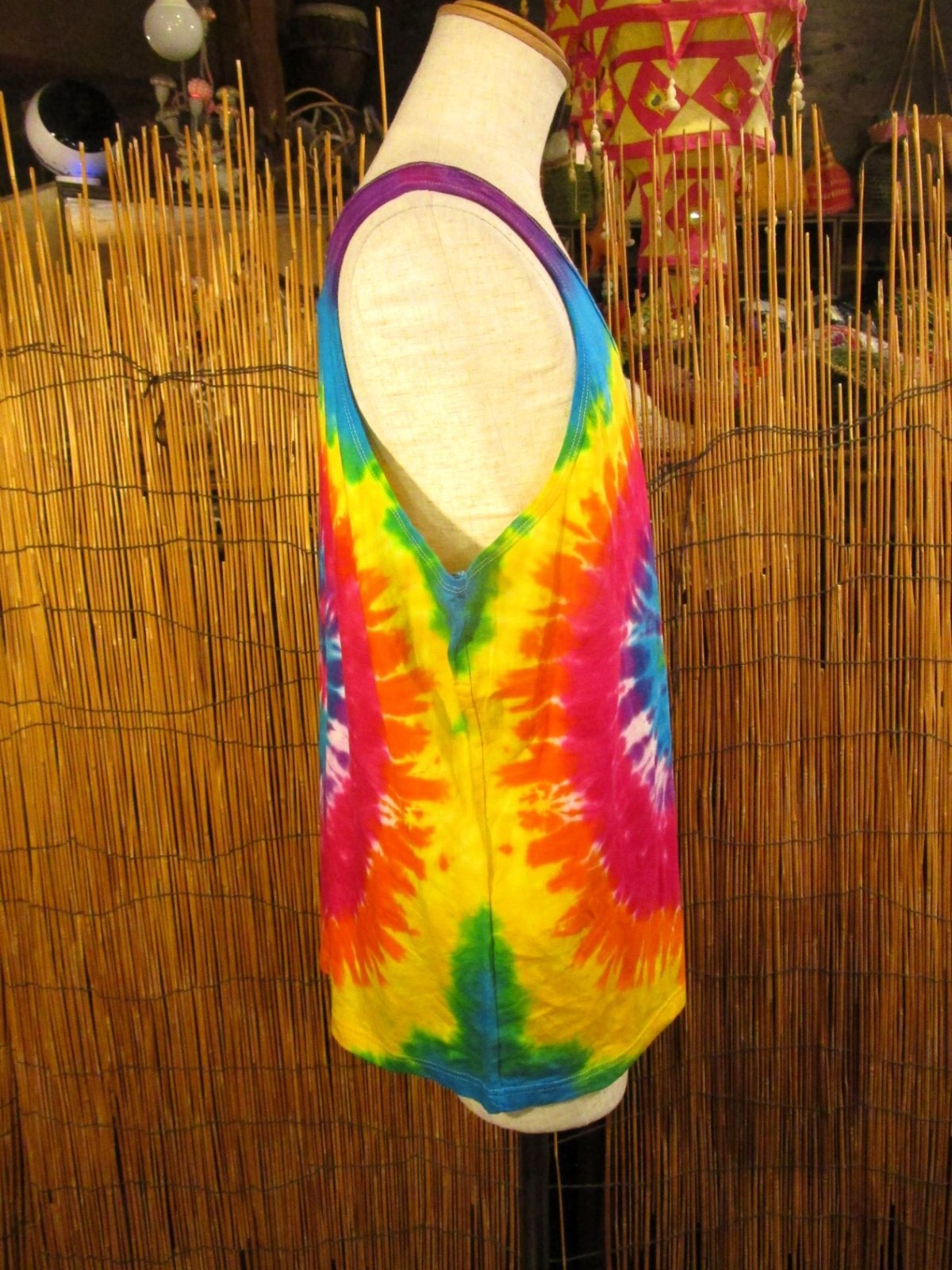 画像2: タイダイ染め＊コットン素材＊タンクトップ