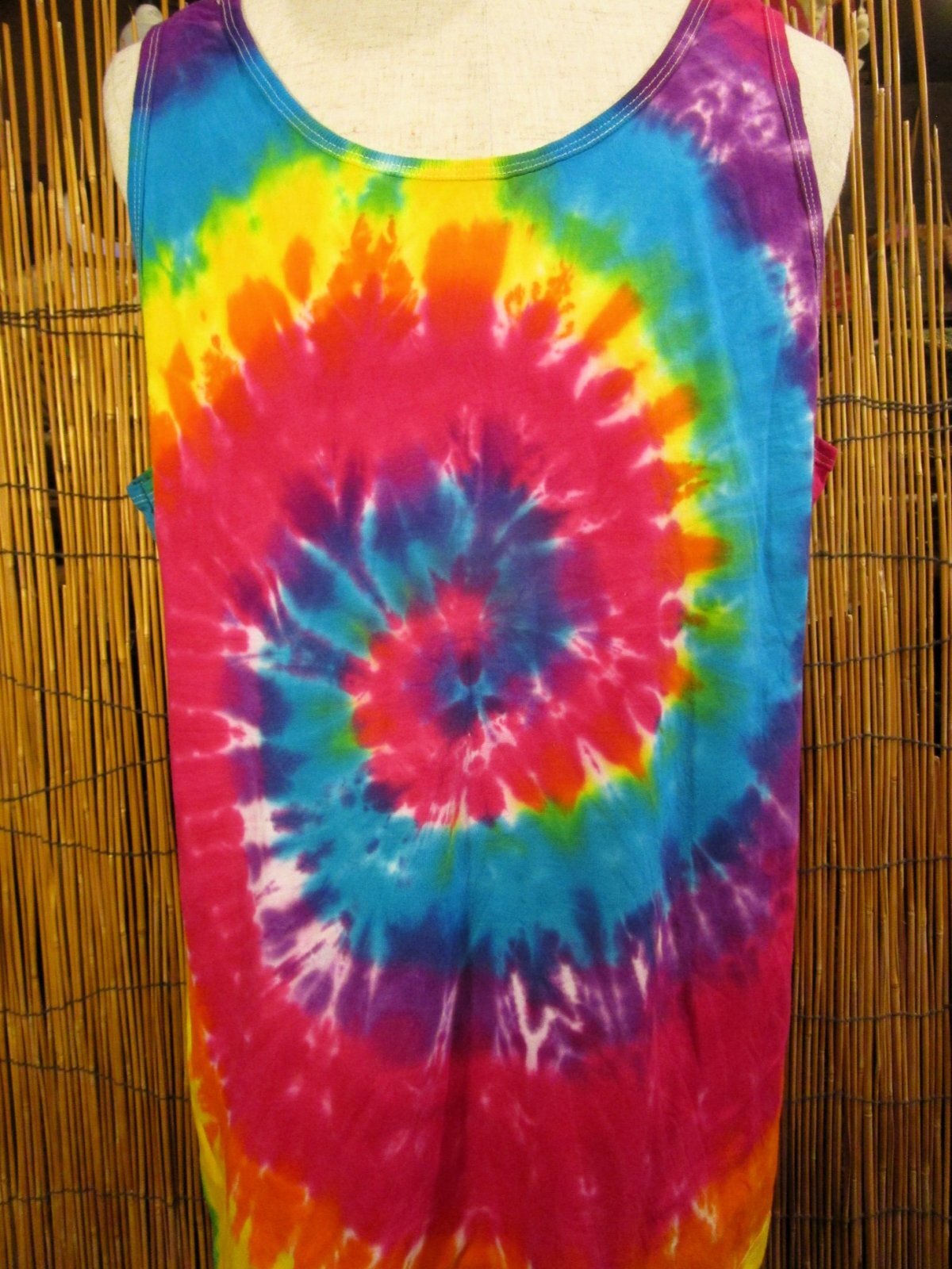 画像: タイダイ染め＊コットン素材＊タンクトップ