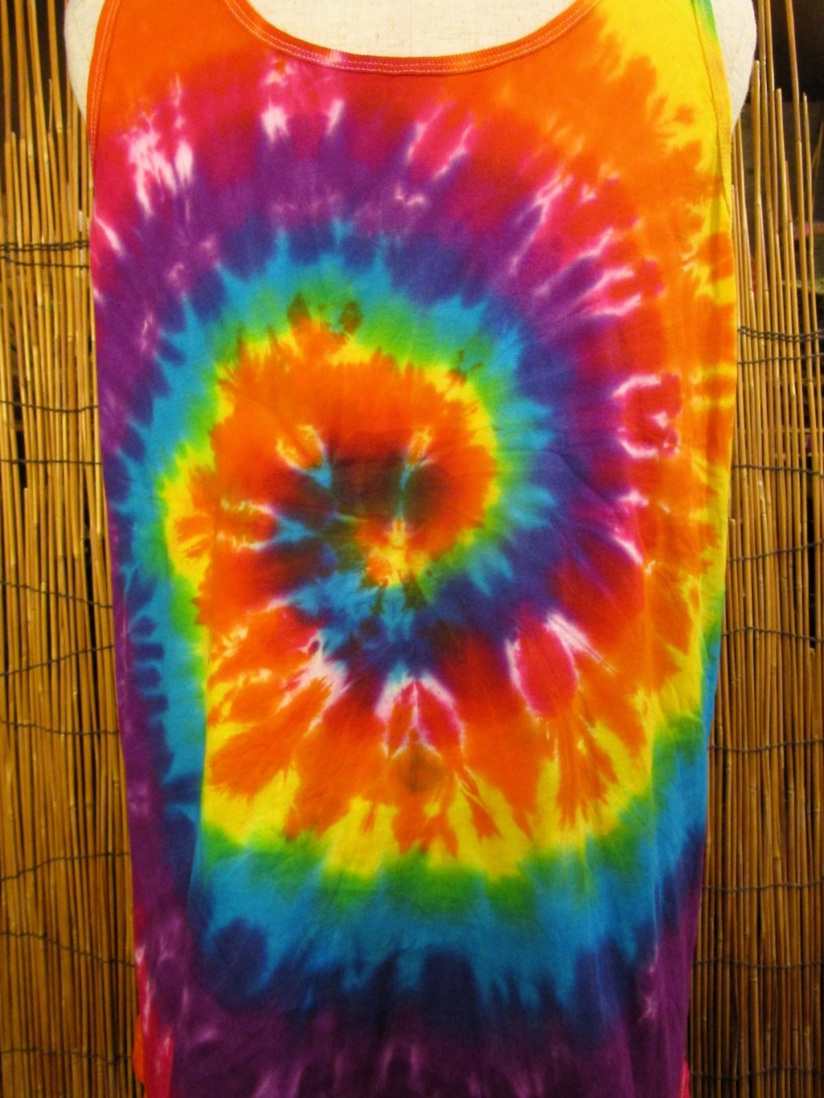 画像: タイダイ染め＊コットン素材＊タンクトップ