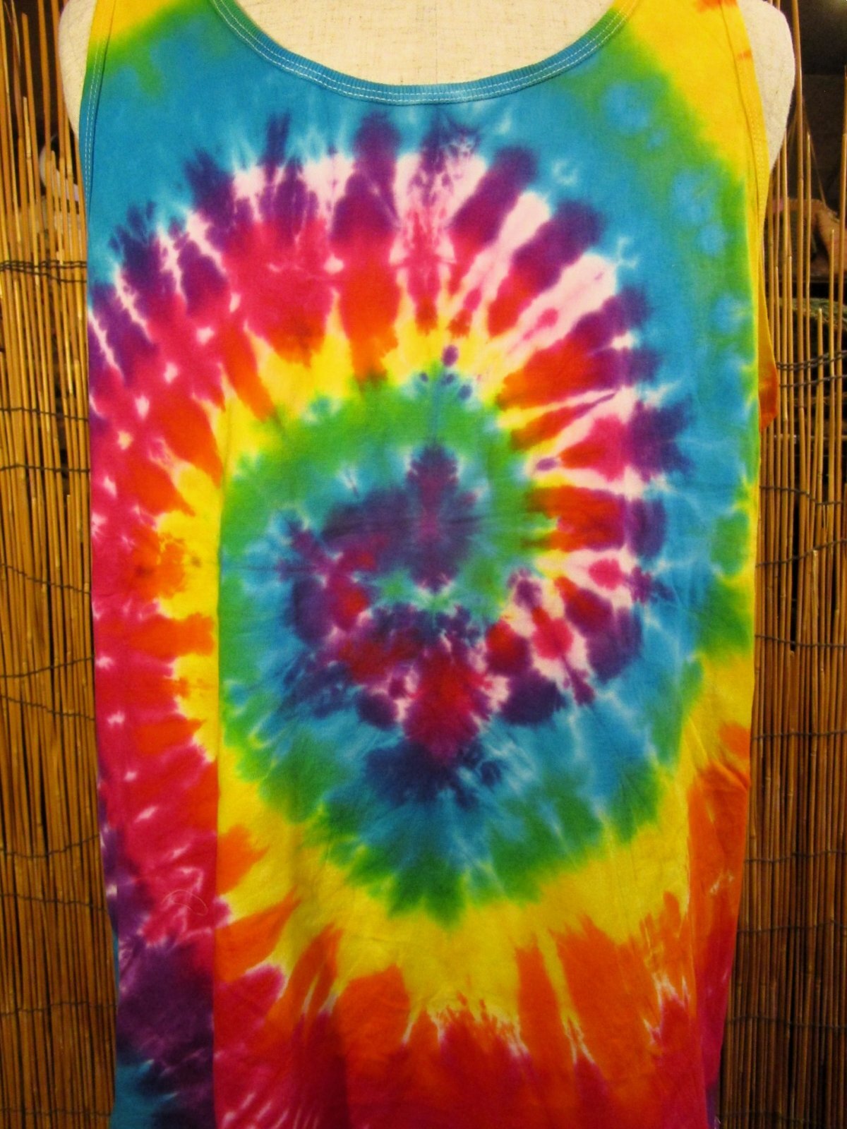 画像: タイダイ染め＊コットン素材＊タンクトップ