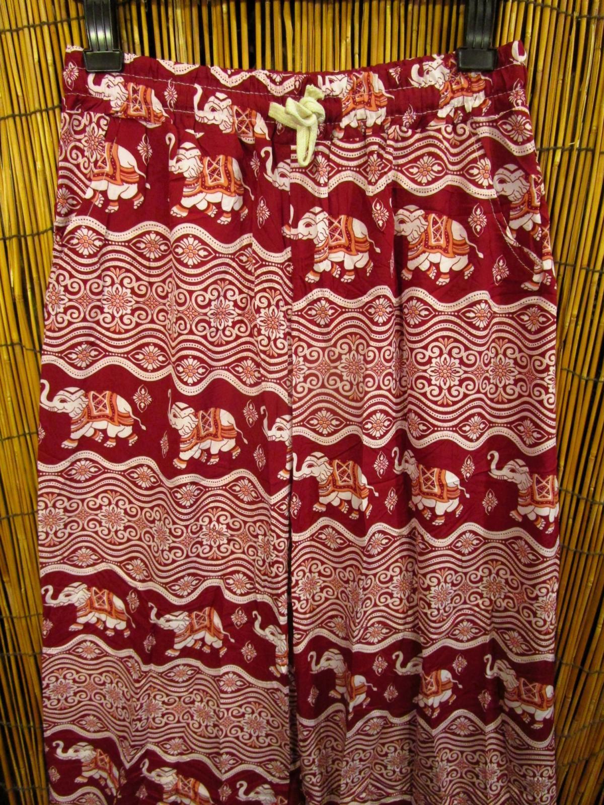 画像2: 象さんプリント＊ポリエステル素材＊ロング丈＊イージーパンツ