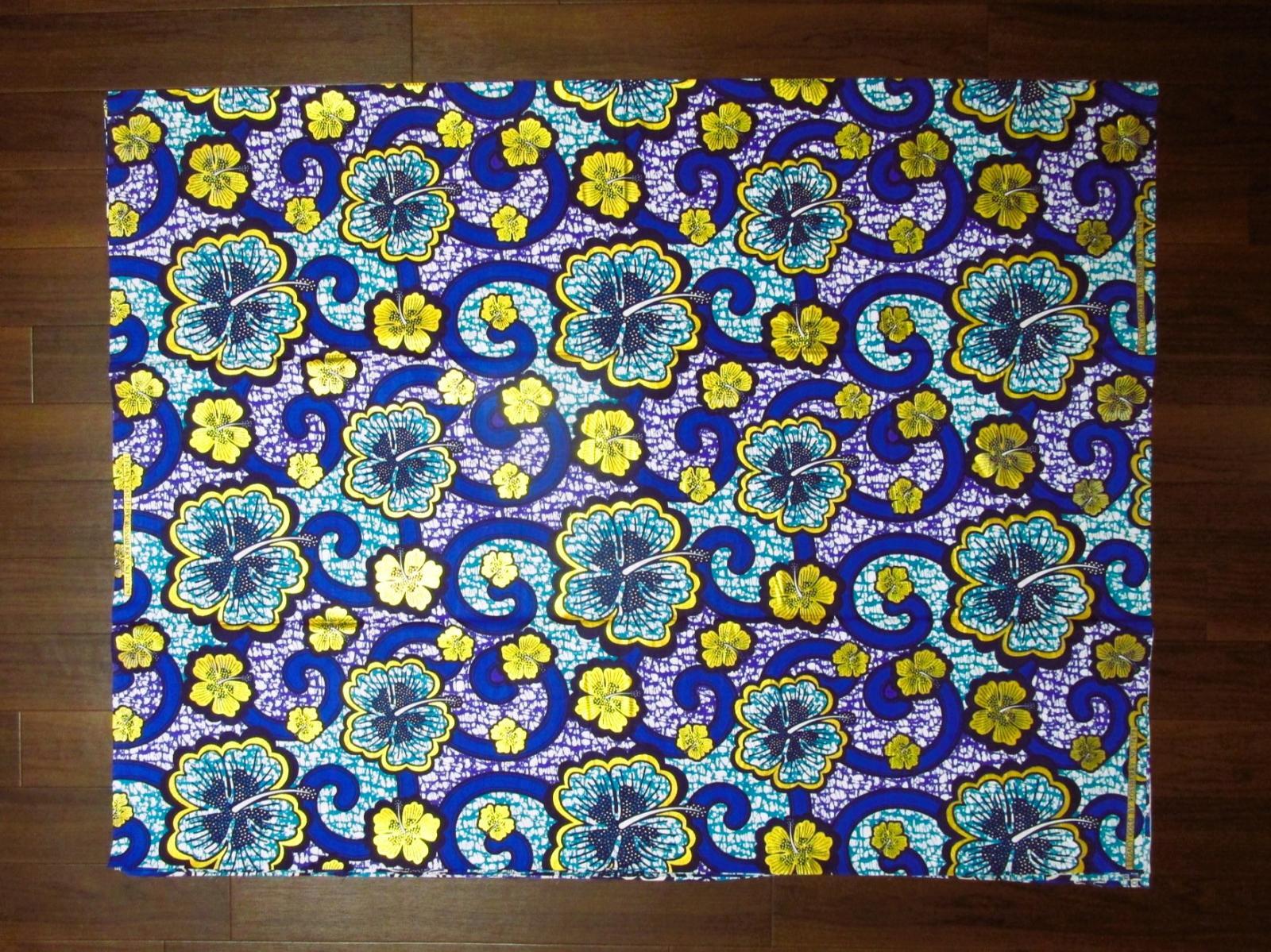 画像: アフリカンプリント生地 パーニュ