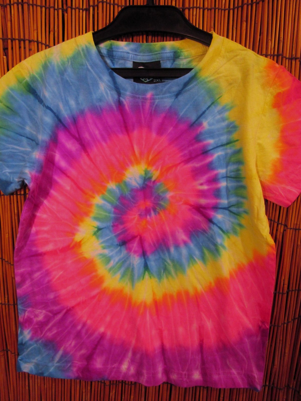 画像: 【１３０ｃｍ】キッズサイズ＊タイダイ染め＊コットン素材＊半袖＊Ｔシャツ