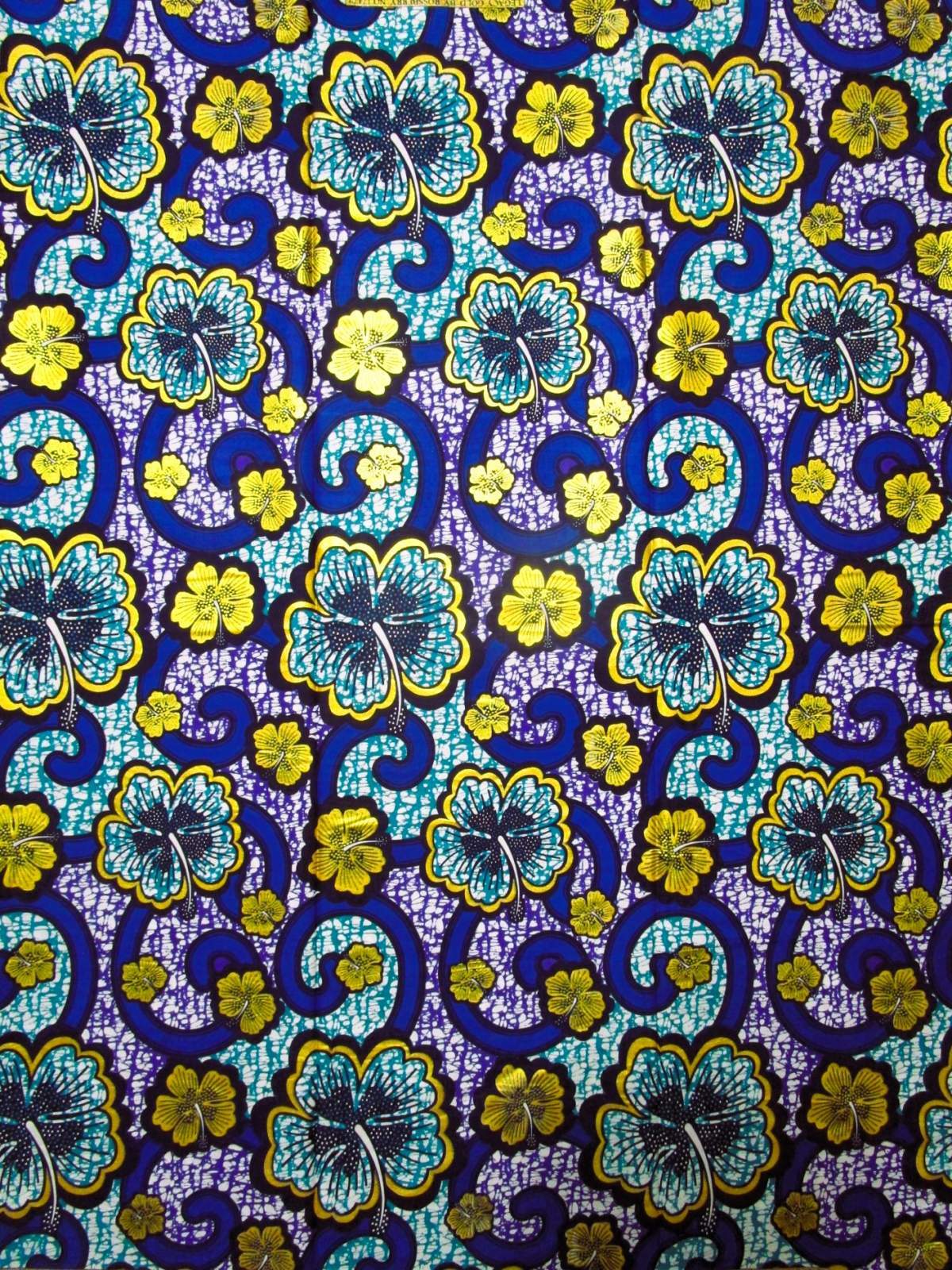 画像1: アフリカンプリント生地 パーニュ