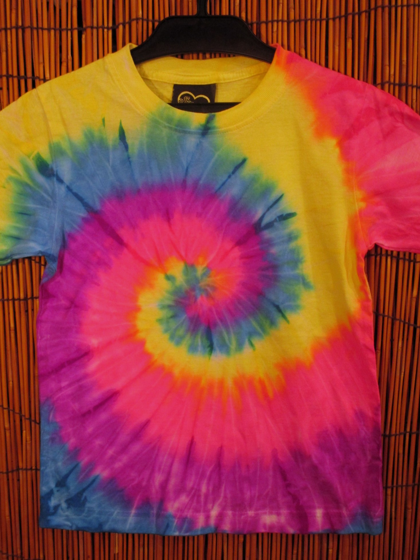 画像: 【１２０ｃｍ】キッズサイズ＊タイダイ染め＊コットン素材＊半袖＊Ｔシャツ