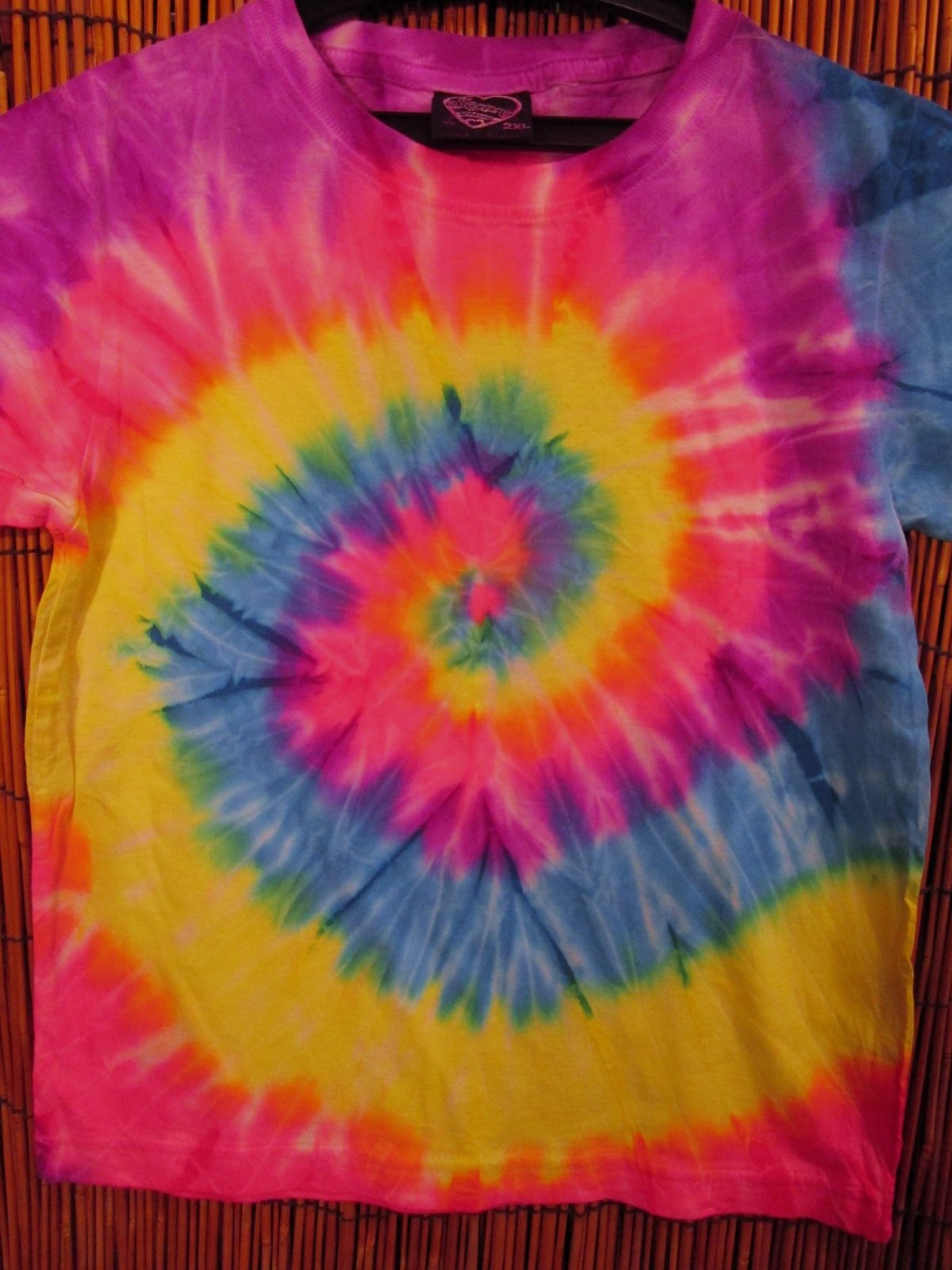 画像: 【１３０ｃｍ】キッズサイズ＊タイダイ染め＊コットン素材＊半袖＊Ｔシャツ