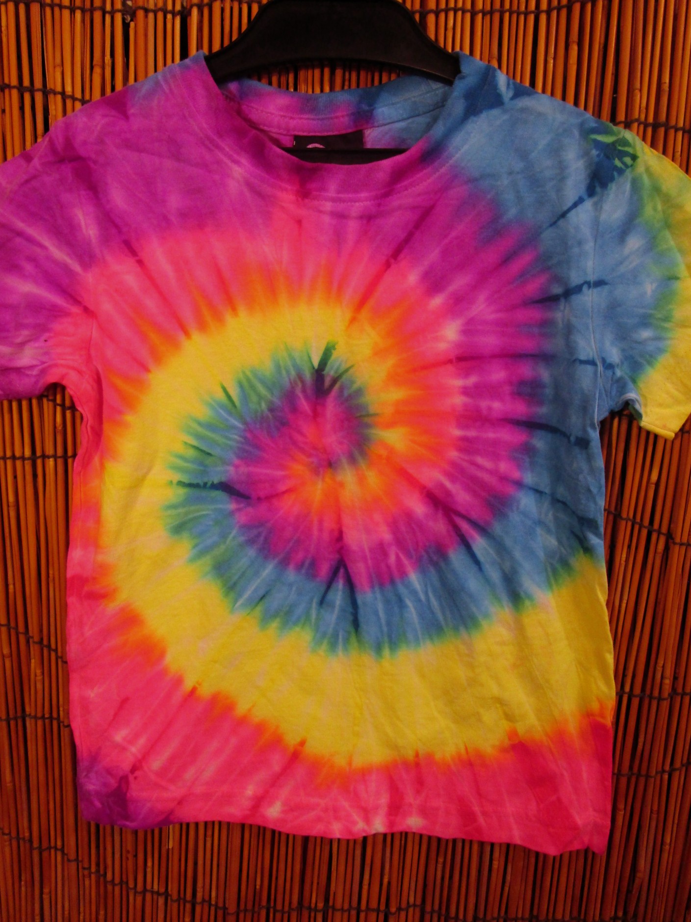 画像: 【１２０ｃｍ】キッズサイズ＊タイダイ染め＊コットン素材＊半袖＊Ｔシャツ