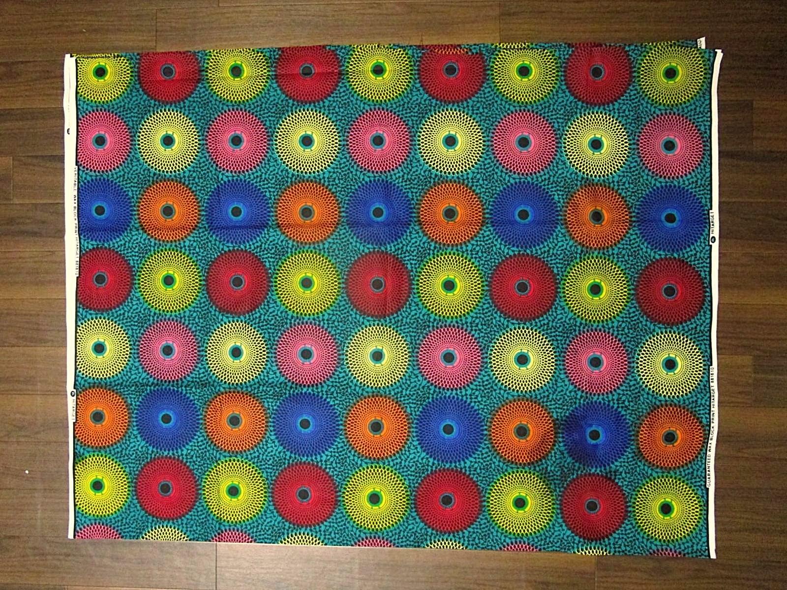 画像: アフリカンプリント生地 パーニュ