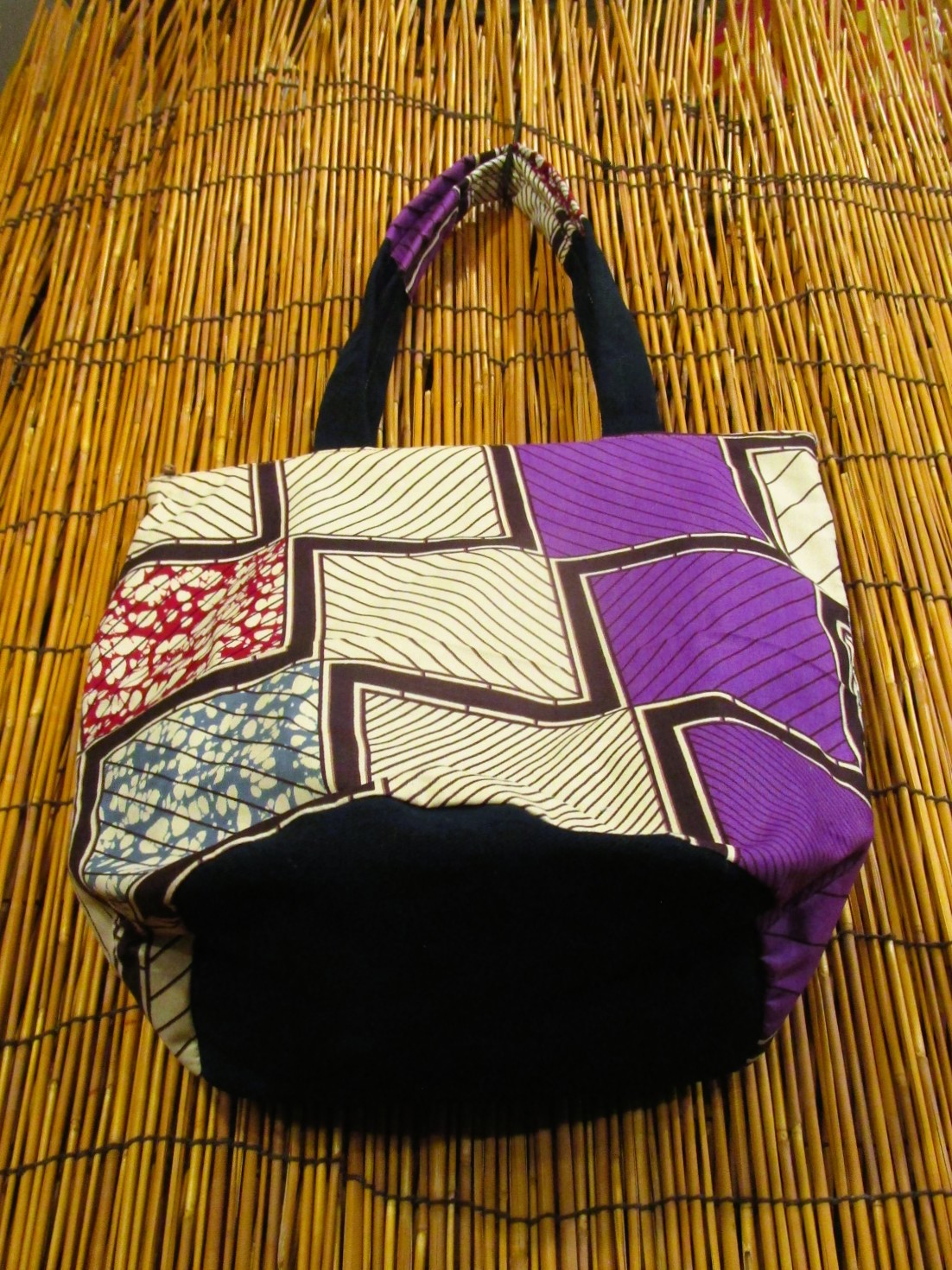 画像: パーニュ生地＊アフリカンプリント＊トートバッグ＊Ｍ