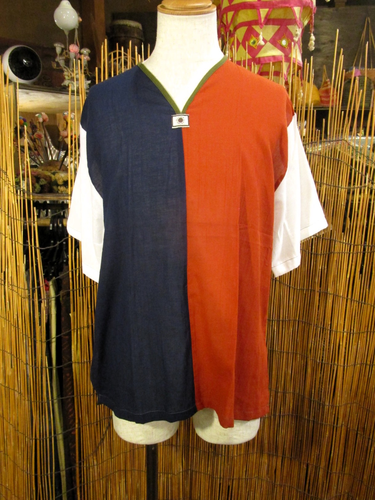 画像: 切り替えカラー＊薄手＊コットン素材＊半袖＊プルオーバー