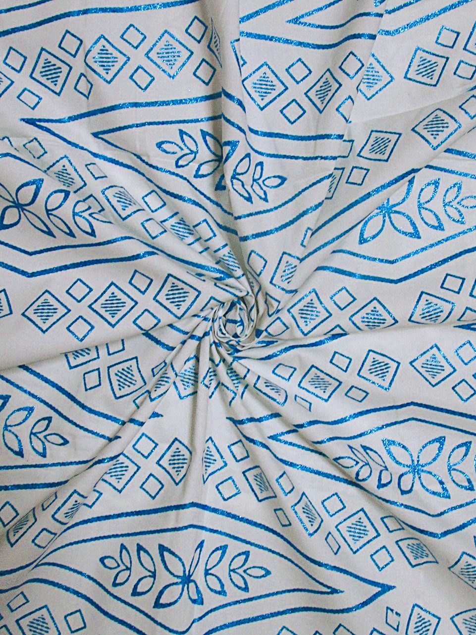 画像: アフリカンプリント生地 パーニュ