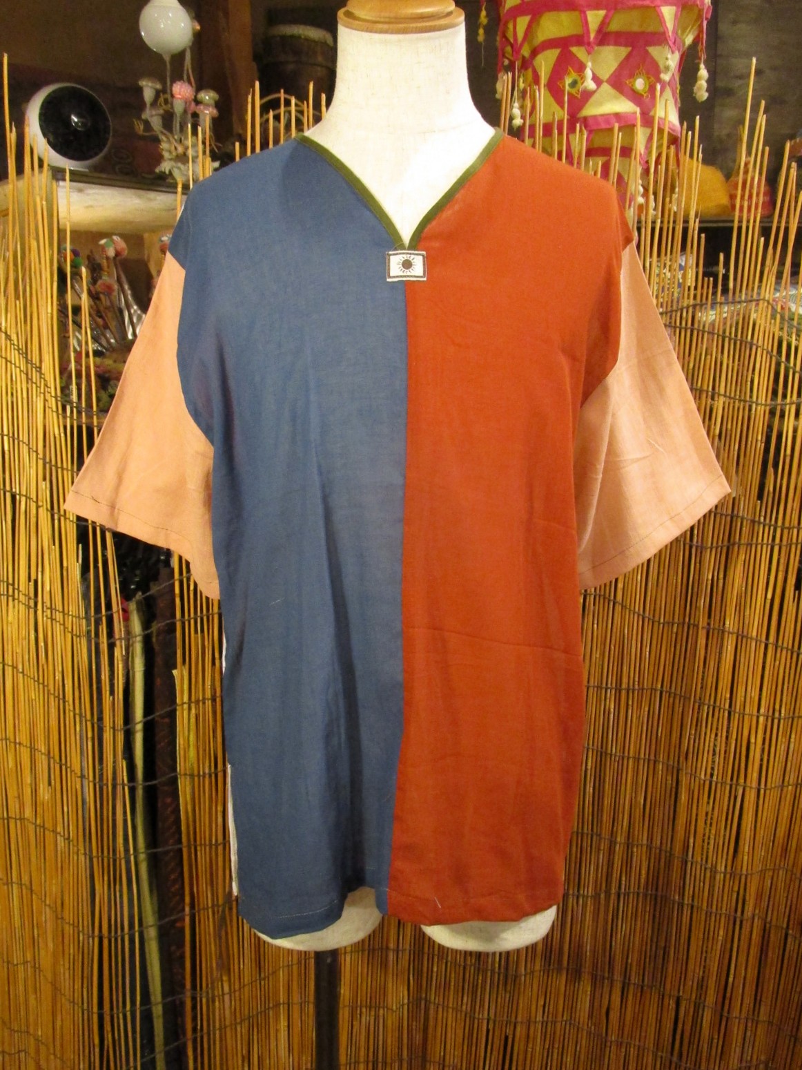 画像: 切り替えカラー＊薄手＊コットン素材＊半袖＊プルオーバー