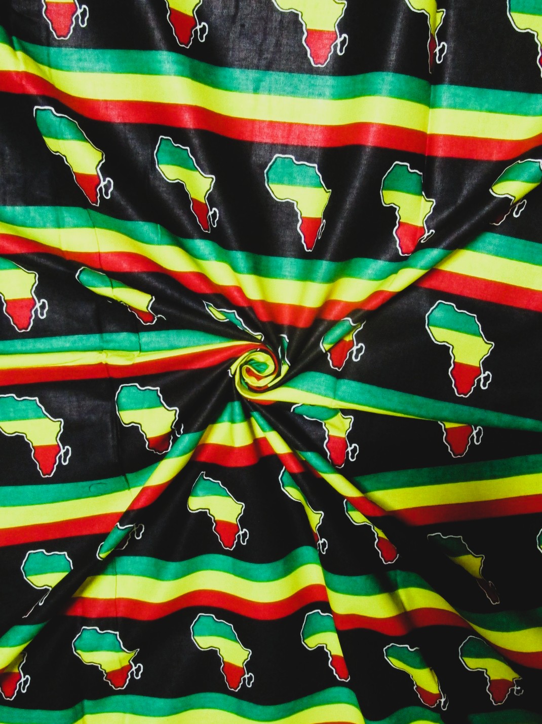 画像: アフリカンプリント生地 パーニュ