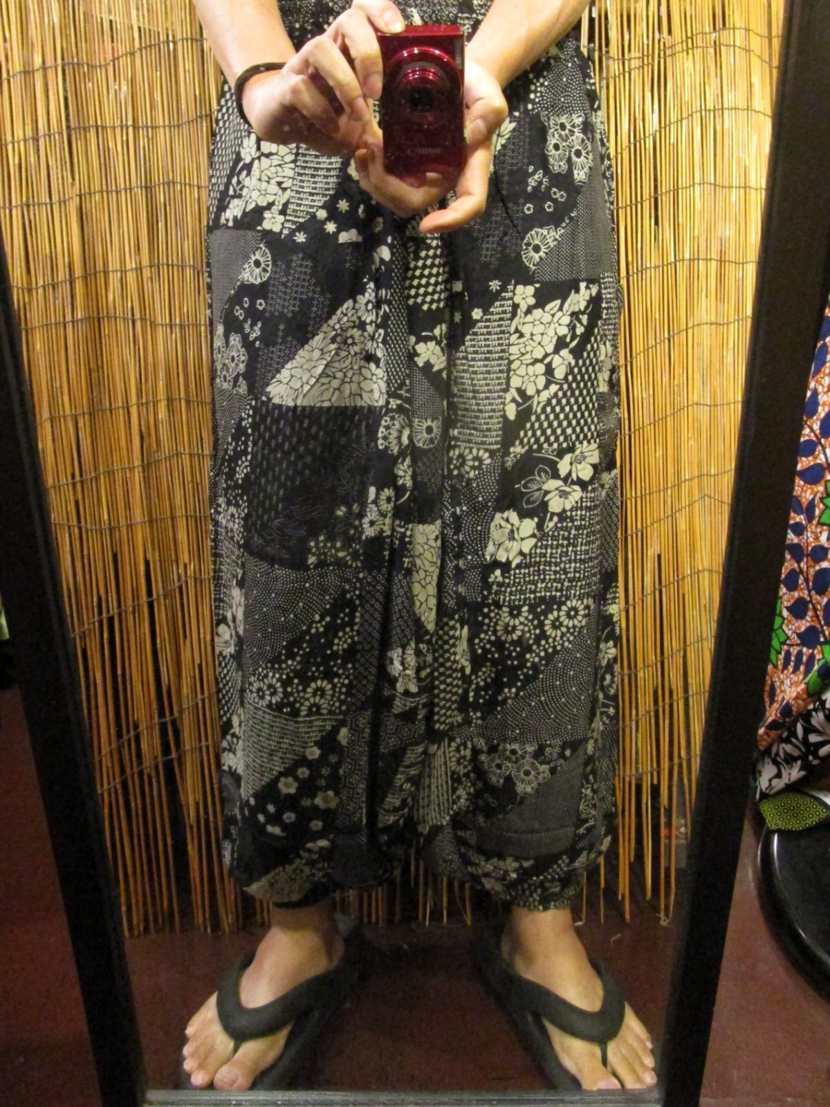 画像: 和風プリント＊レーヨン素材＊ふんわり＊サルエルパンツ