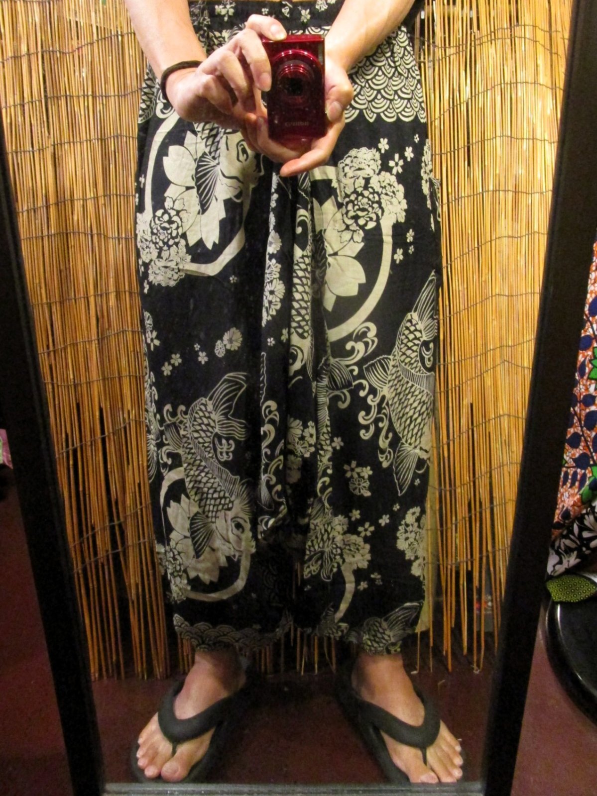 画像: 和風プリント＊レーヨン素材＊ふんわり＊サルエルパンツ