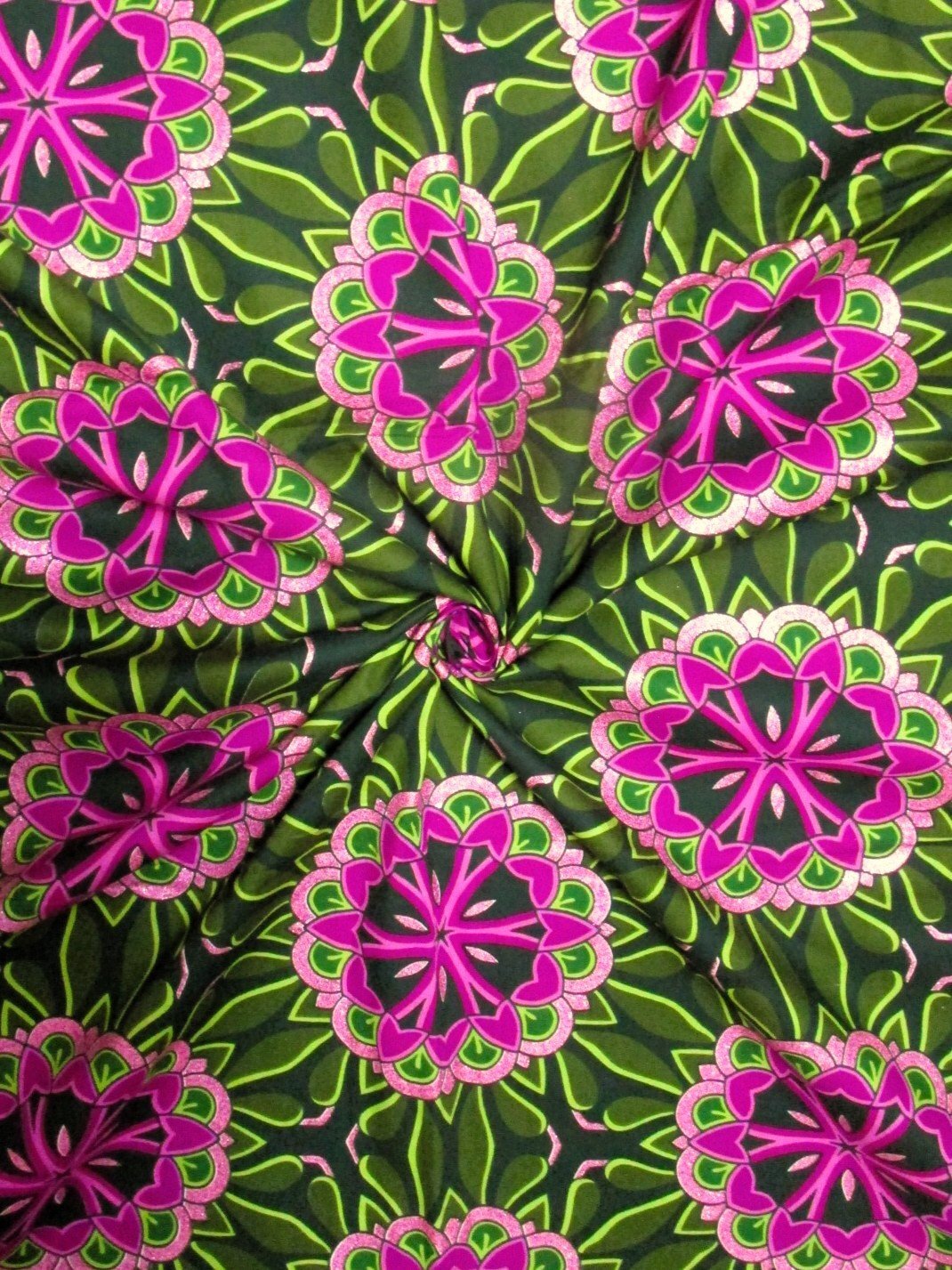 画像: アフリカンプリント生地 パーニュ