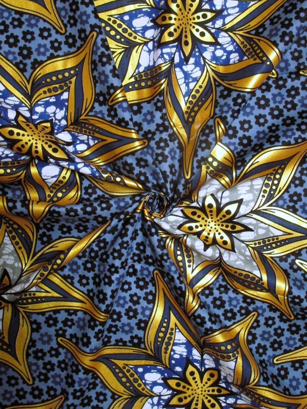 画像: アフリカンプリント生地 パーニュ