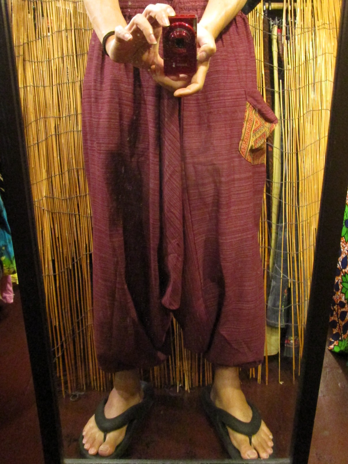 画像: パッチポケット付き＊コットン素材＊ふんわり＊サルエルパンツ