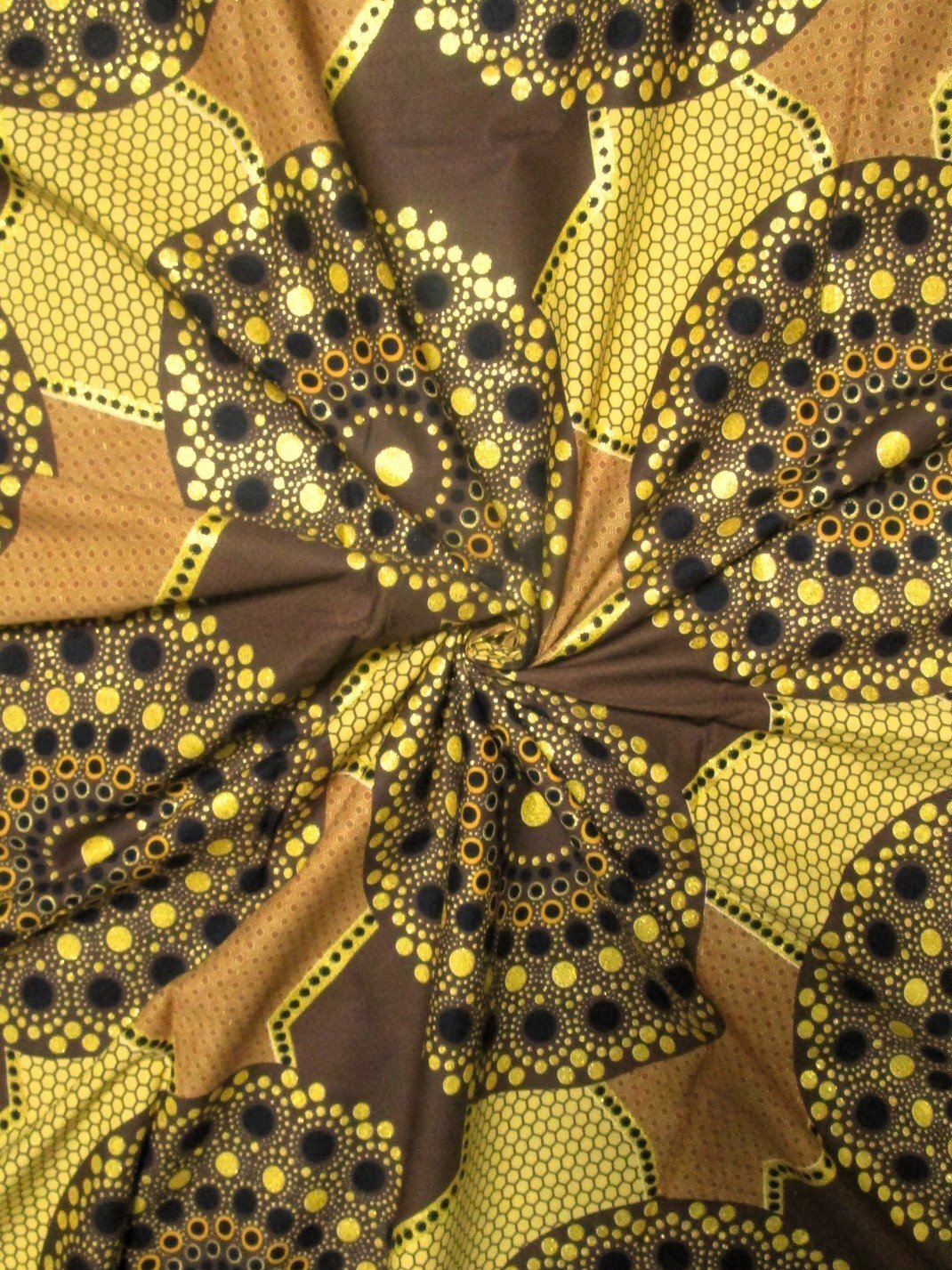 画像: アフリカンプリント生地 パーニュ