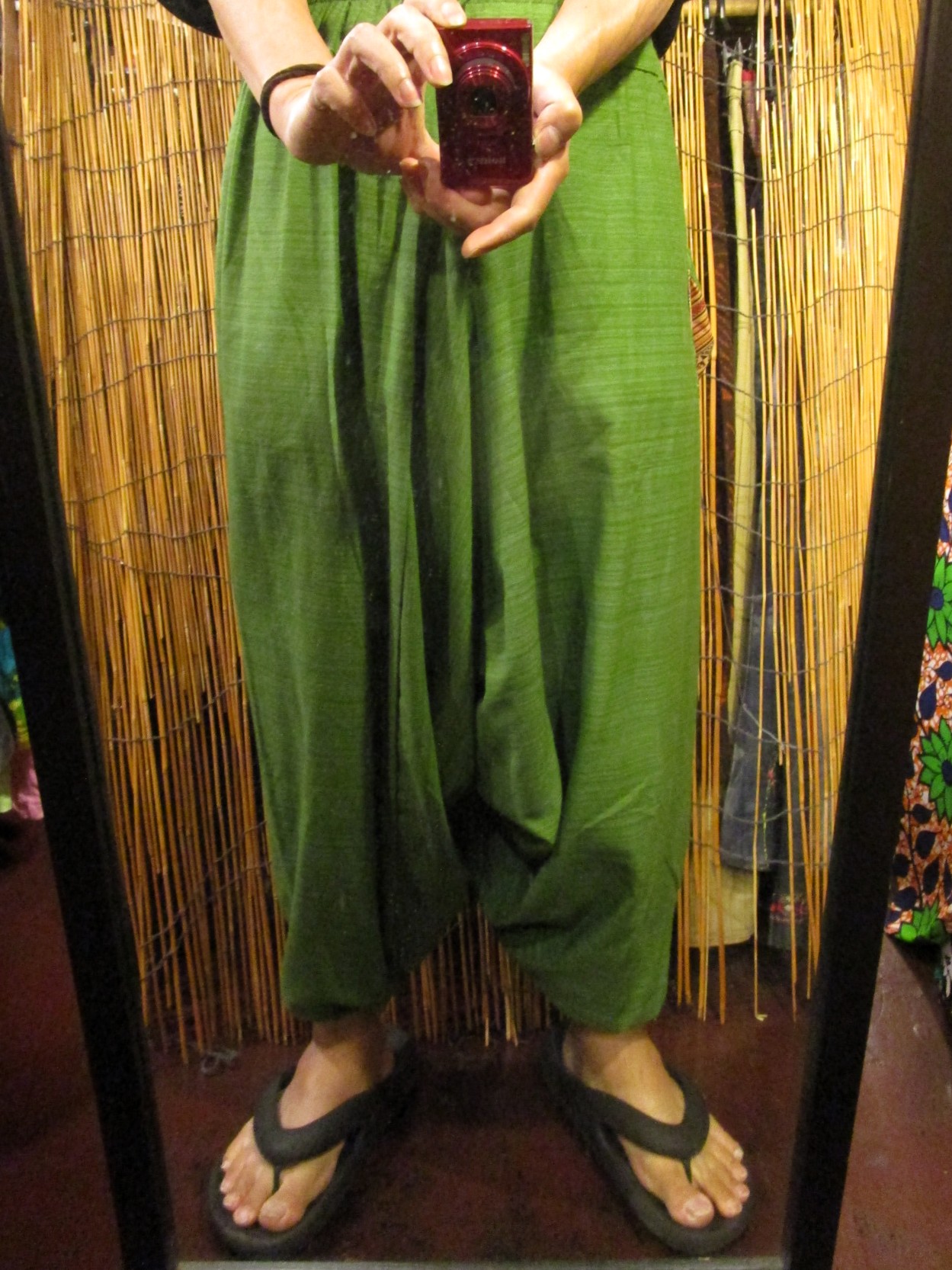 画像: パッチポケット付き＊コットン素材＊ふんわり＊サルエルパンツ