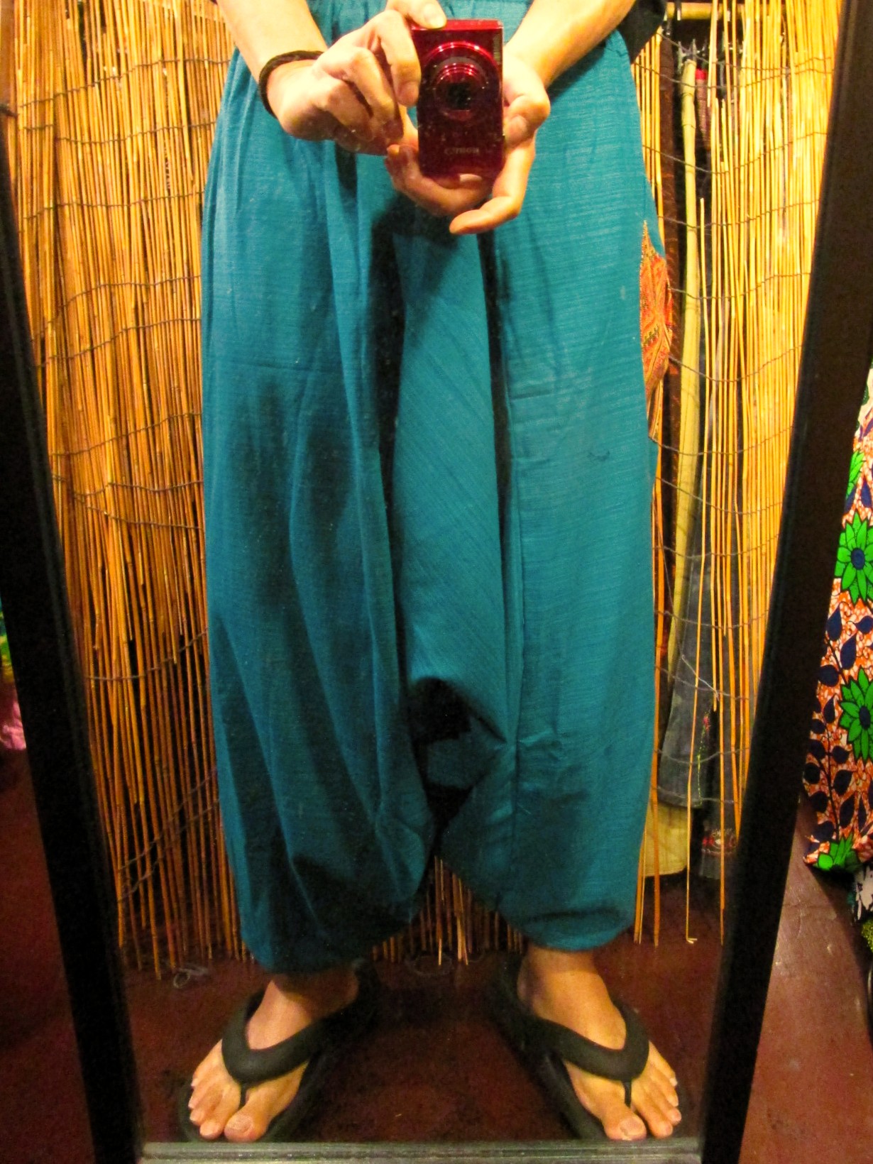 画像: パッチポケット付き＊コットン素材＊ふんわり＊サルエルパンツ