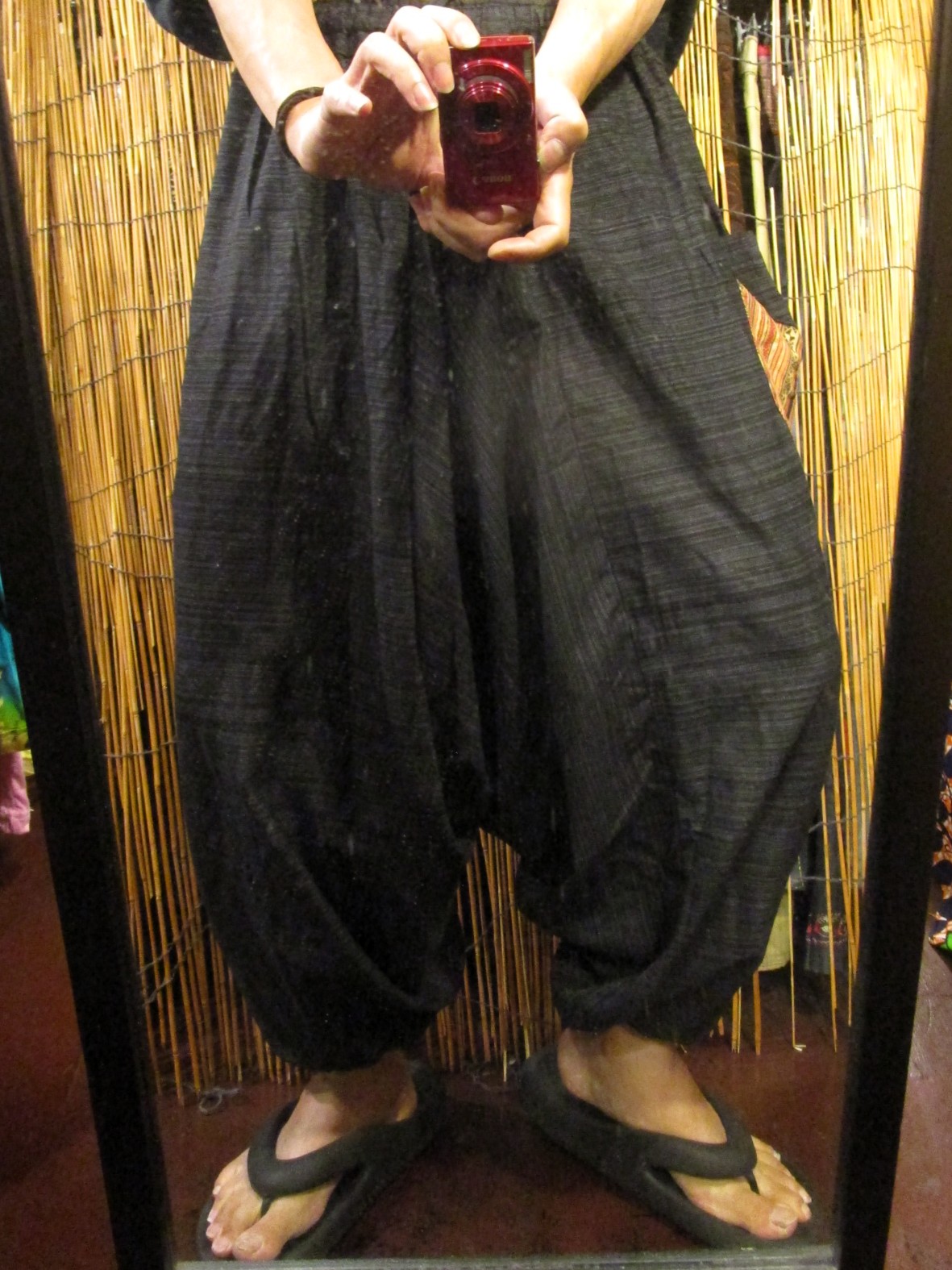 画像: パッチポケット付き＊コットン素材＊ふんわり＊サルエルパンツ