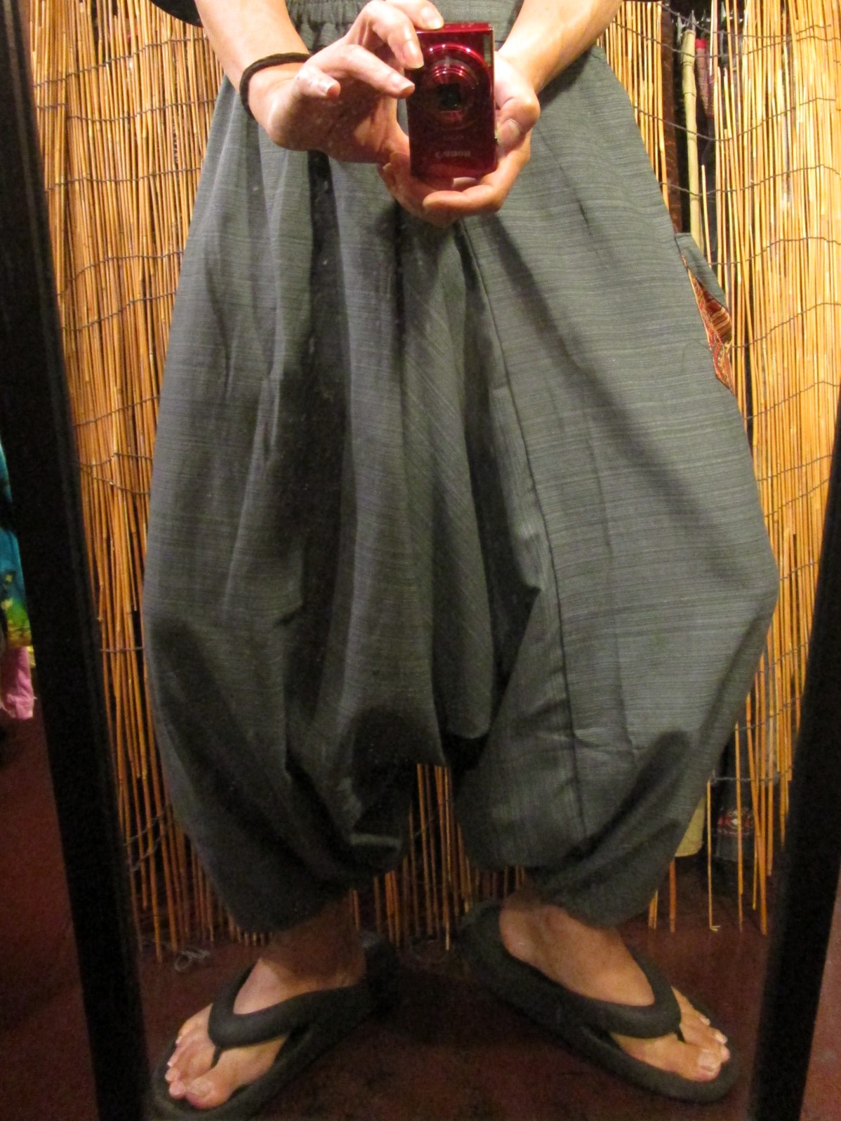 画像: パッチポケット付き＊コットン素材＊ふんわり＊サルエルパンツ